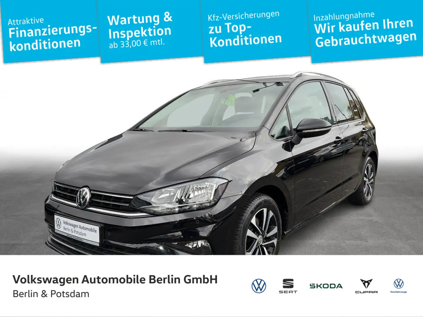 Volkswagen Golf Sportsvan 1.5TSI DSG United NAVI PDC SHZ Negro - 1