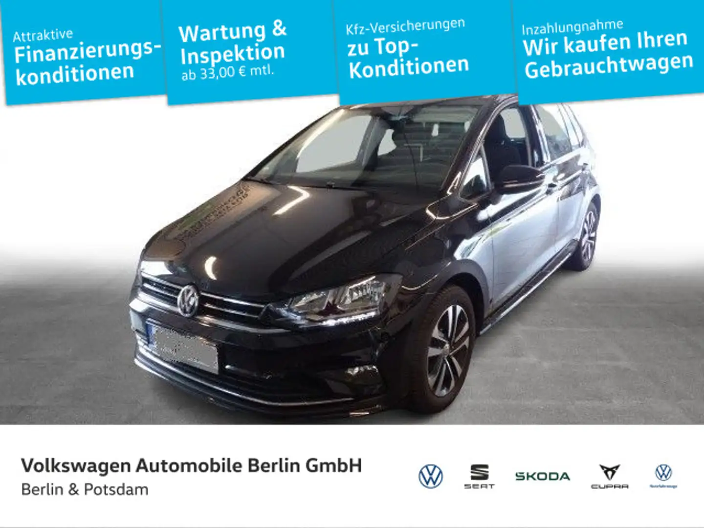 Volkswagen Golf Sportsvan 1.5TSI DSG United NAVI PDC SHZ Schwarz - 1