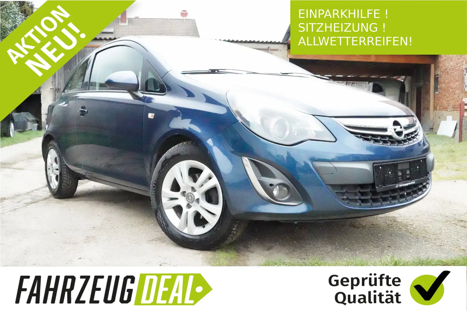 Opel Corsa SITZHEIZUNG*EINPARKHILFE*Allwetter*TÜV*NEU*TOP Bleu - 1