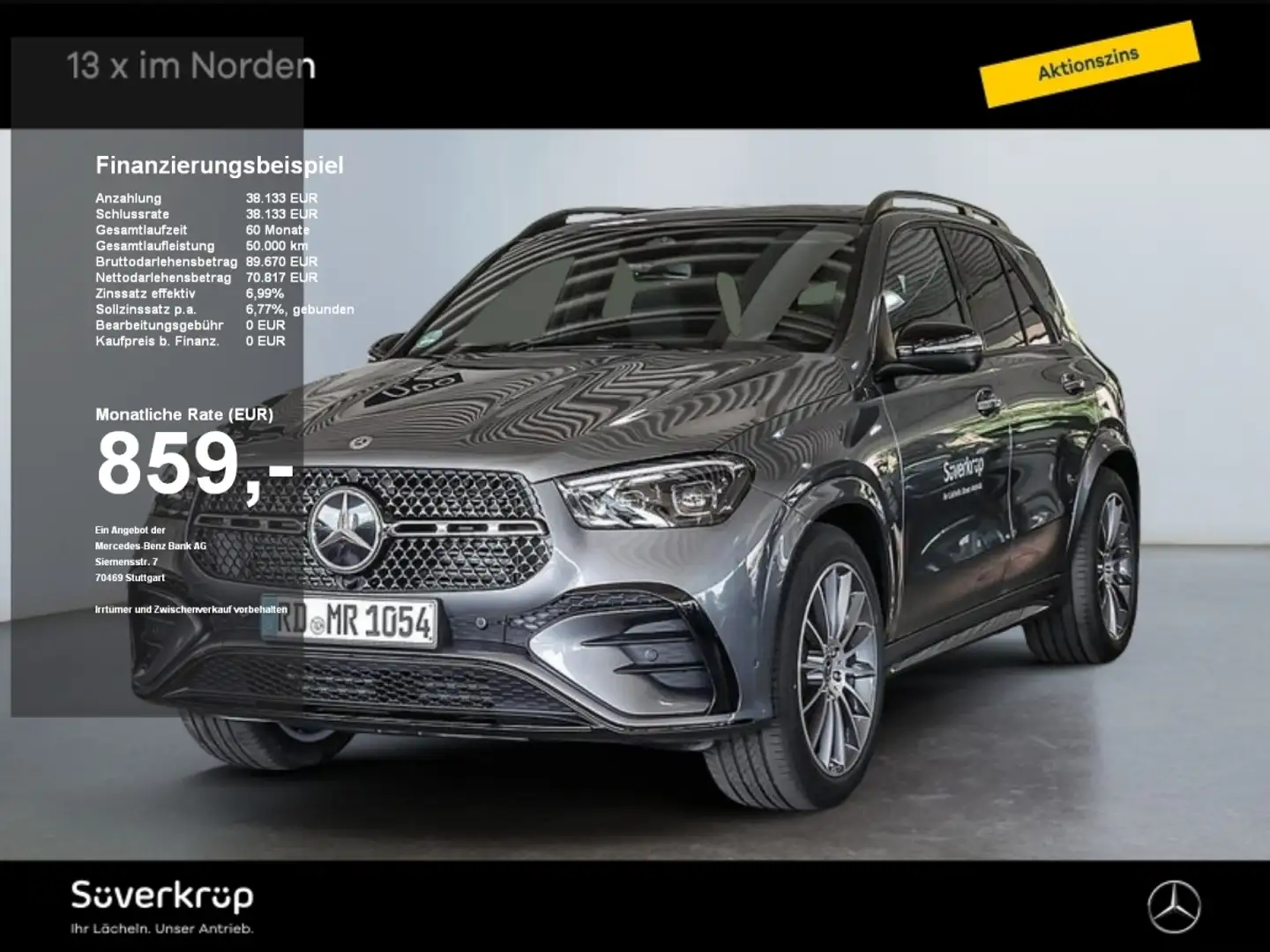 Mercedes-Benz GLE 450 d 4M BURM AMG NIGHT SPUR DISTR AIRMATIC Grau - 1