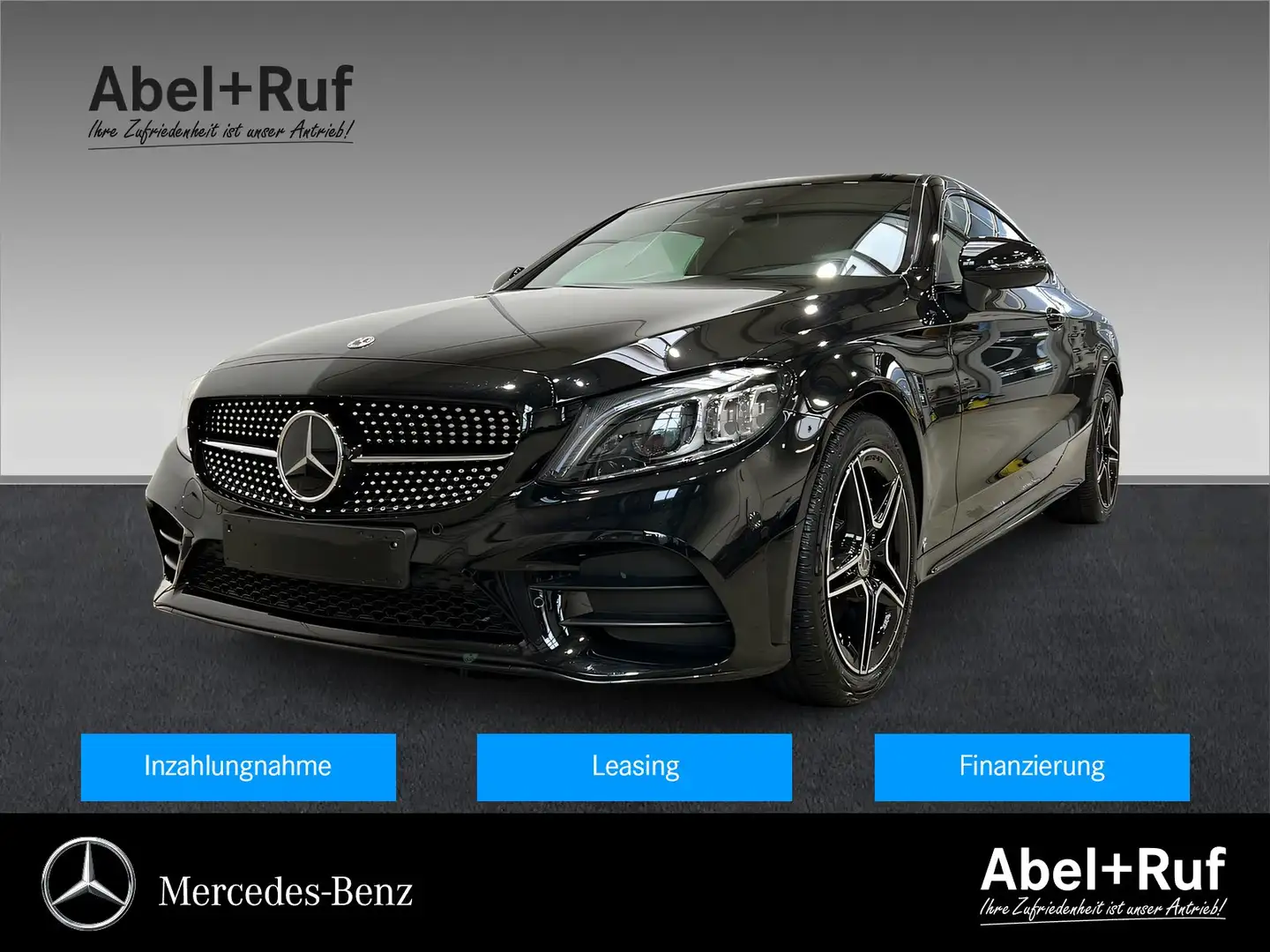 Mercedes-Benz C 200 Coupé AMG+MULTI+DISTRO+NIGHT+Kamera+Pano Schwarz - 1