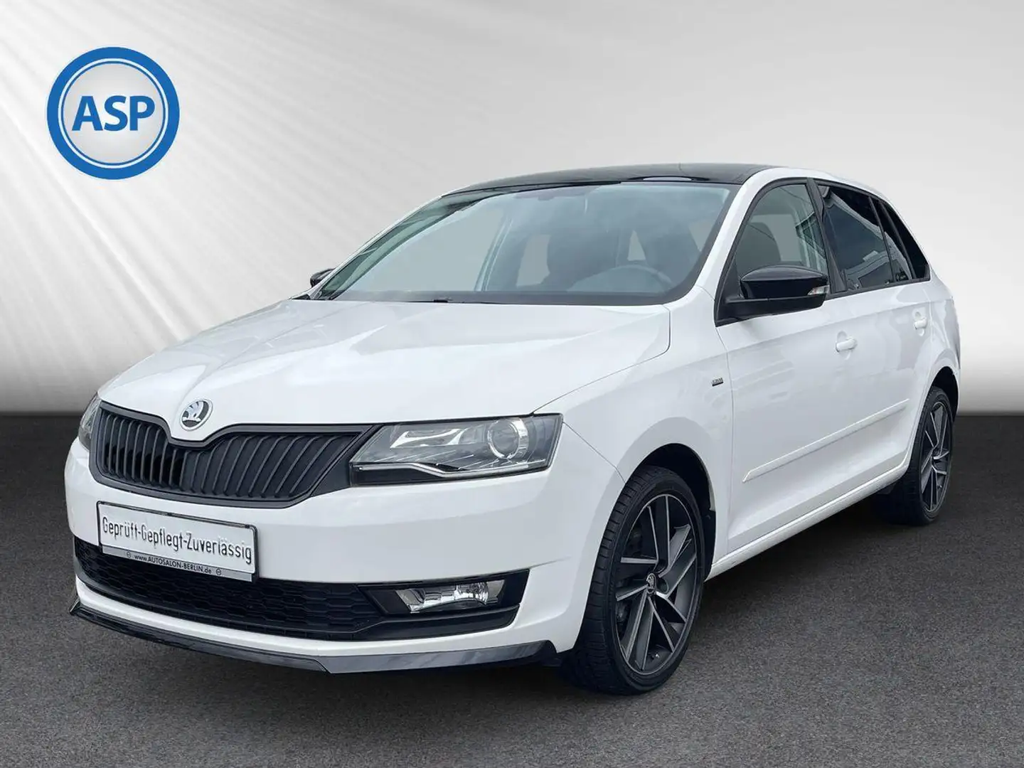 Skoda Rapid/Spaceback SB 1.0 TSI DSG Ambition PANO NAVI PDC RFK Blanco - 1
