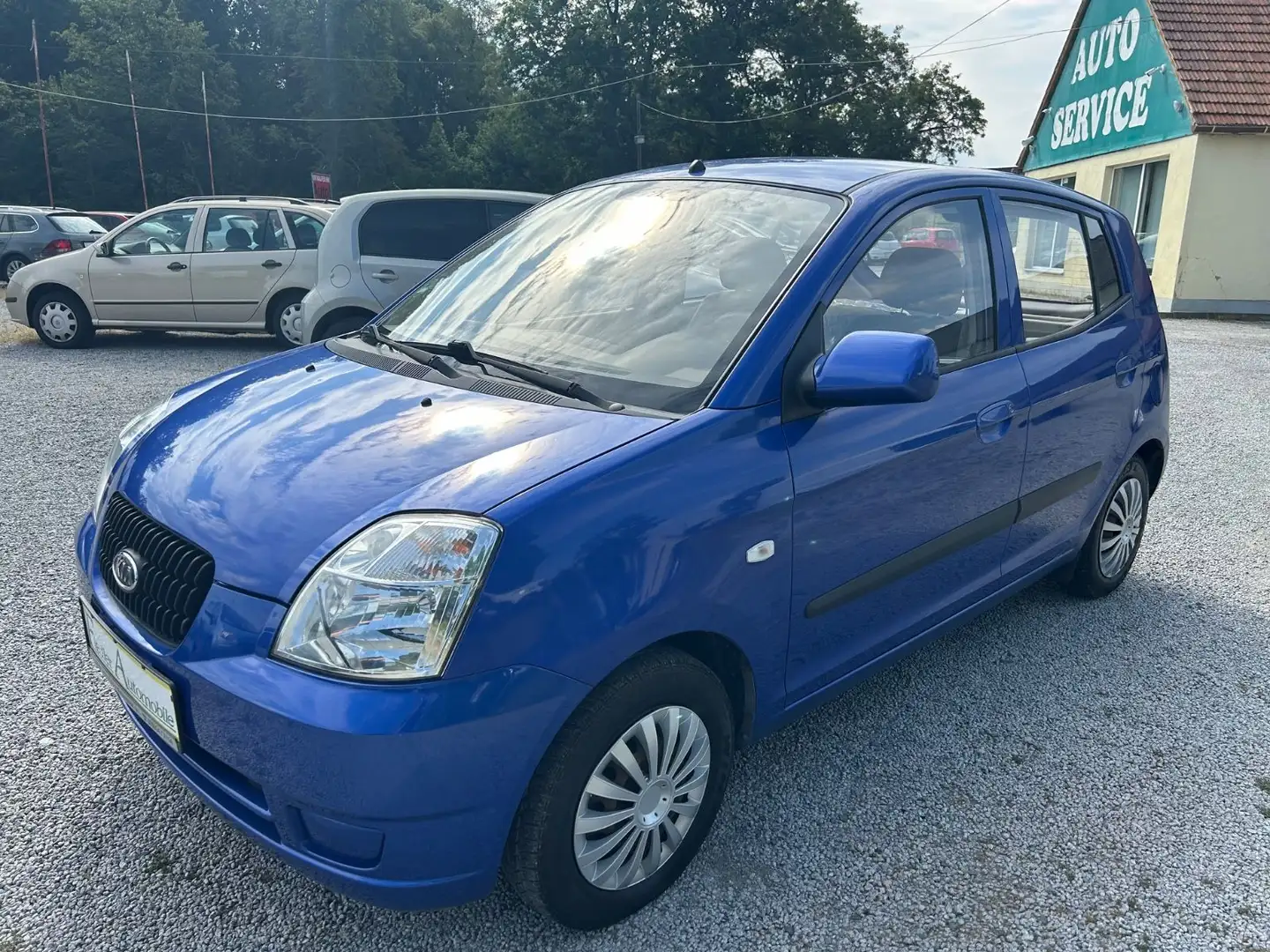 Kia Picanto 1.0/Klima/Tüv+Service neu/2.Hand/5-türig Blau - 1