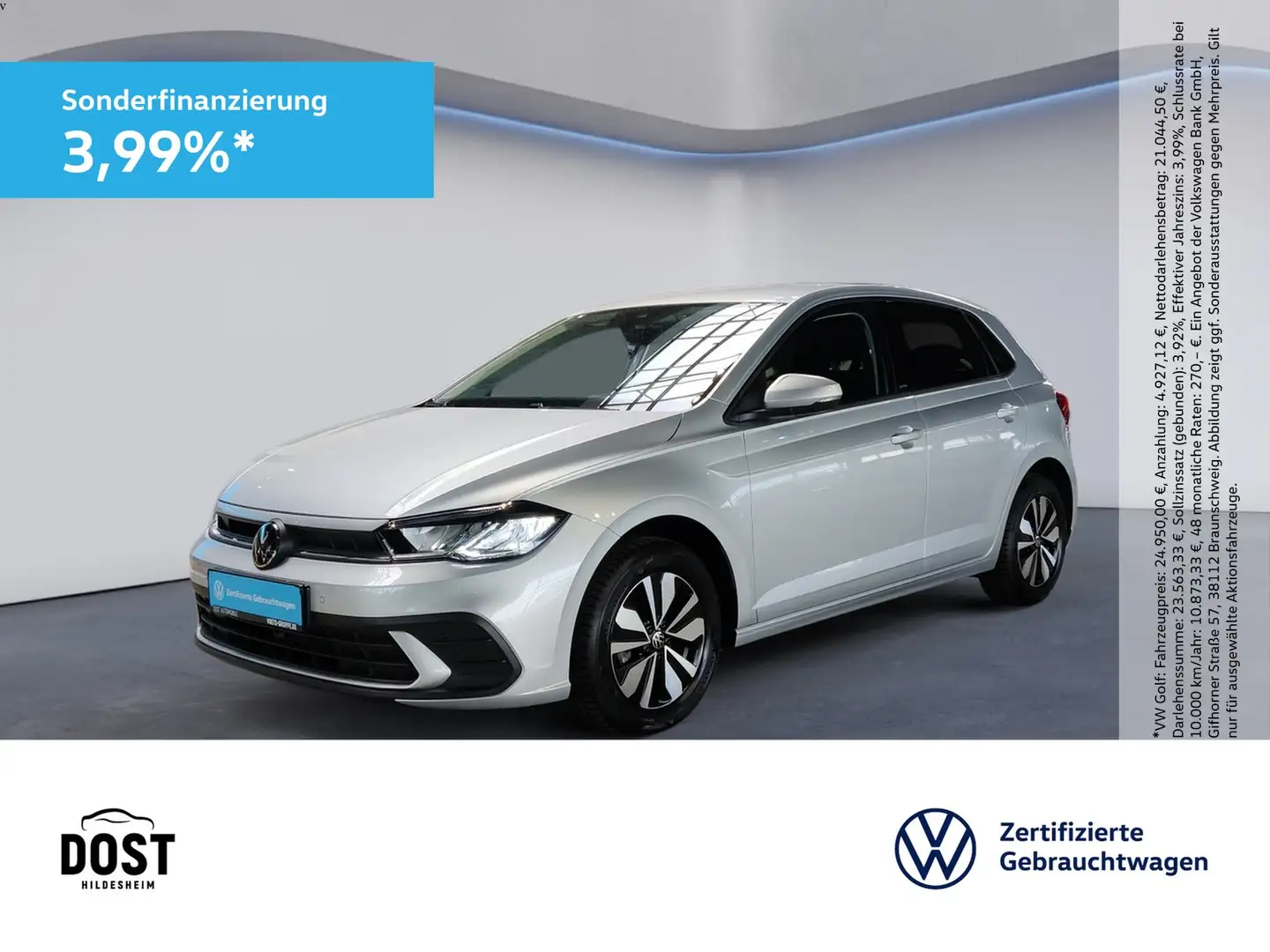 Volkswagen Polo VI 1.0 TSI Move DAB+LED+NAVI+PDC+SHZ Silber - 1