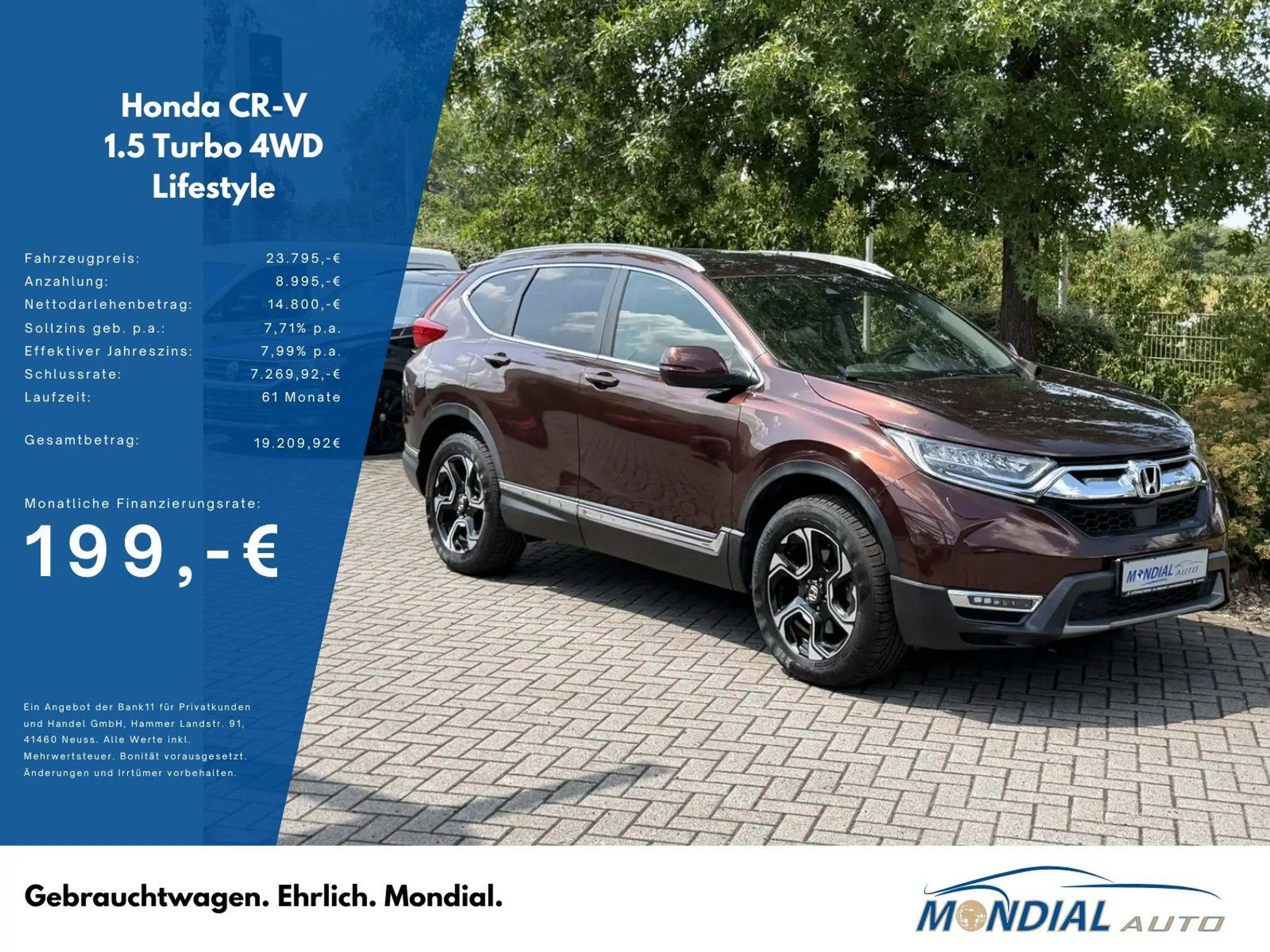 Honda CR-V 1.5 T 4WD Lifestyle