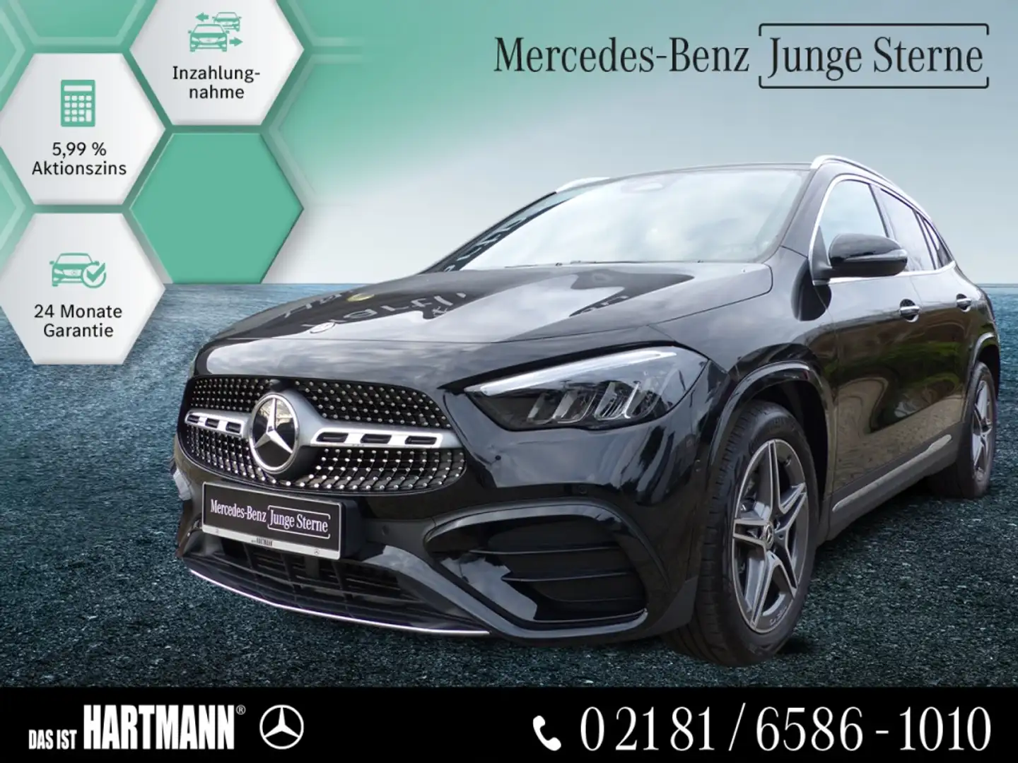 Mercedes-Benz GLA 200 AMG+ADVANCED PLUS+PANO+WINTER+R.KAM+NAVI Schwarz - 1