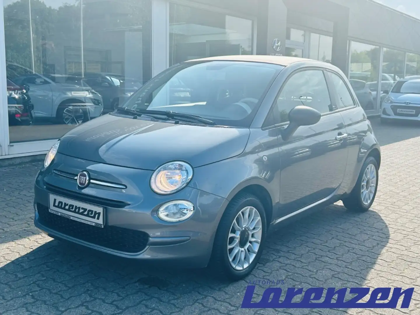 Fiat 500C 1.2 Cabrio HUAU neu Apple CarPlay Android Auto Kli Grau - 1