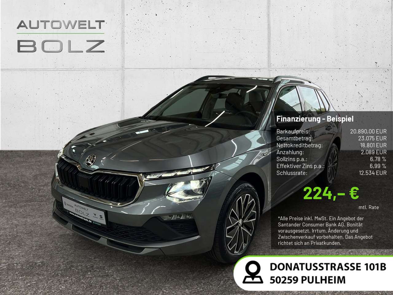 Skoda Kamiq 2024 — 1.0 TSI Selection SHZ KAMERA LED NAVI