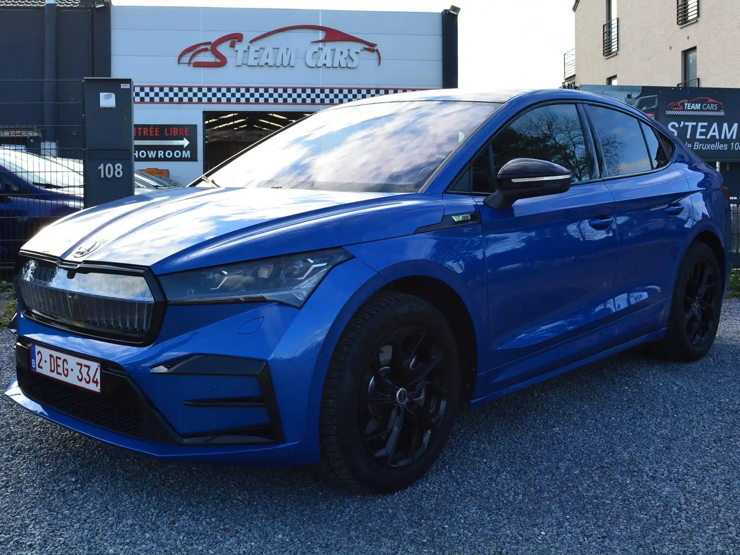 Skoda Enyaq Enyaq Coupé RS 82 kWh 80x 4x4 Bleu - 1