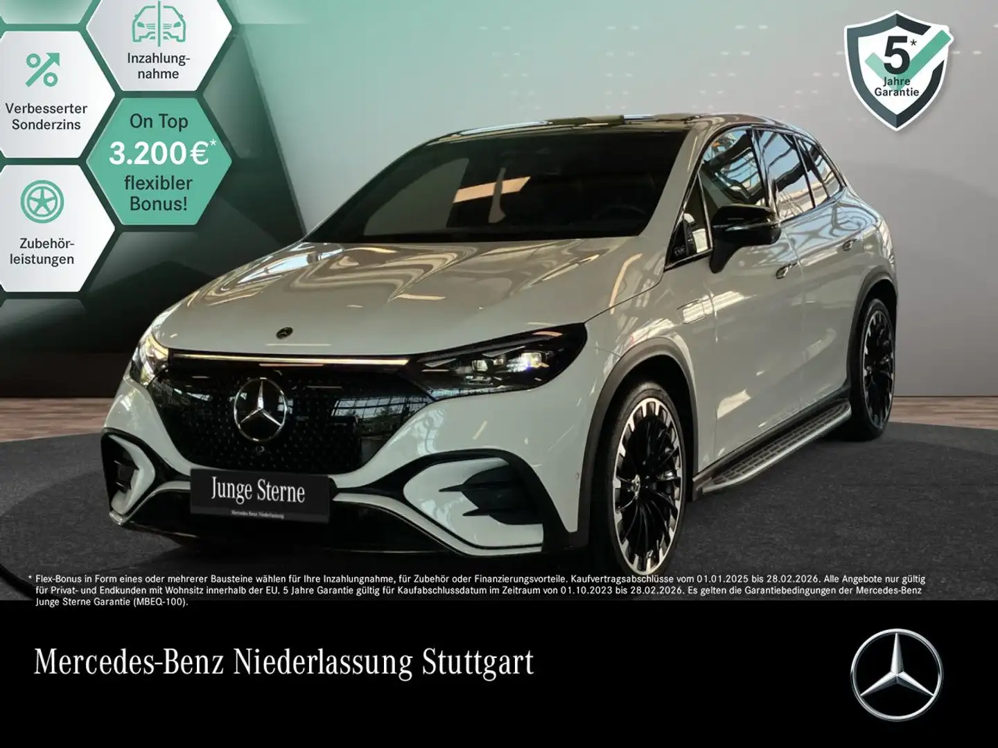 Mercedes-Benz EQE SUV EQE 350 4M AMG+NIGHT+PANO+360+AHK+BURMESTER Weiß - 1