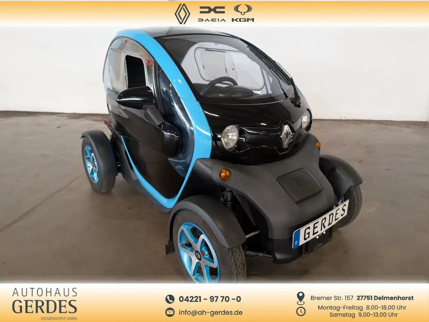 Renault Twizy Intens "Batterie miete" Schwarz - 1