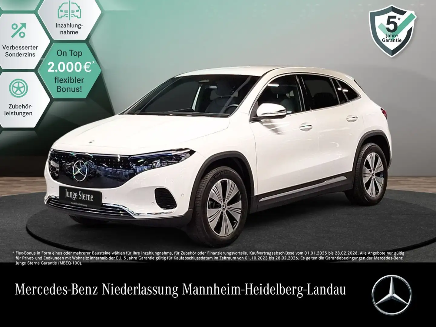 Mercedes-Benz EQA 350 4M PROG+PLUS-PAKET+KAMERA+MEMORY+KEYLESS Blanco - 1