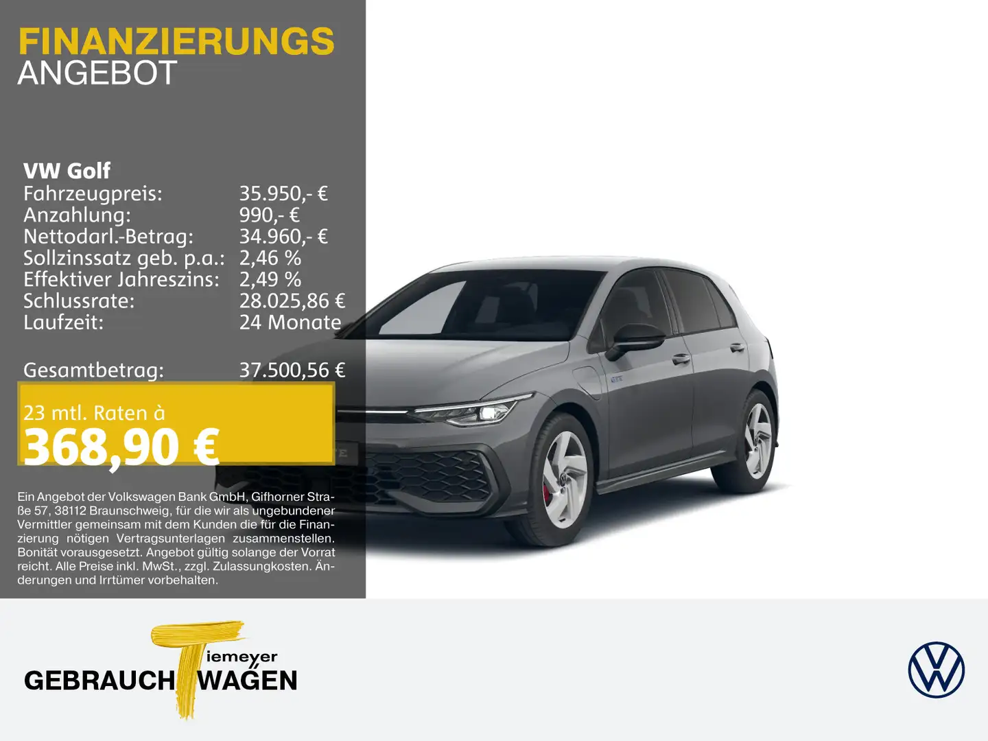 Volkswagen Golf GTE GTE BLACK STYLE NAVI HuD KAMERA Grau - 1