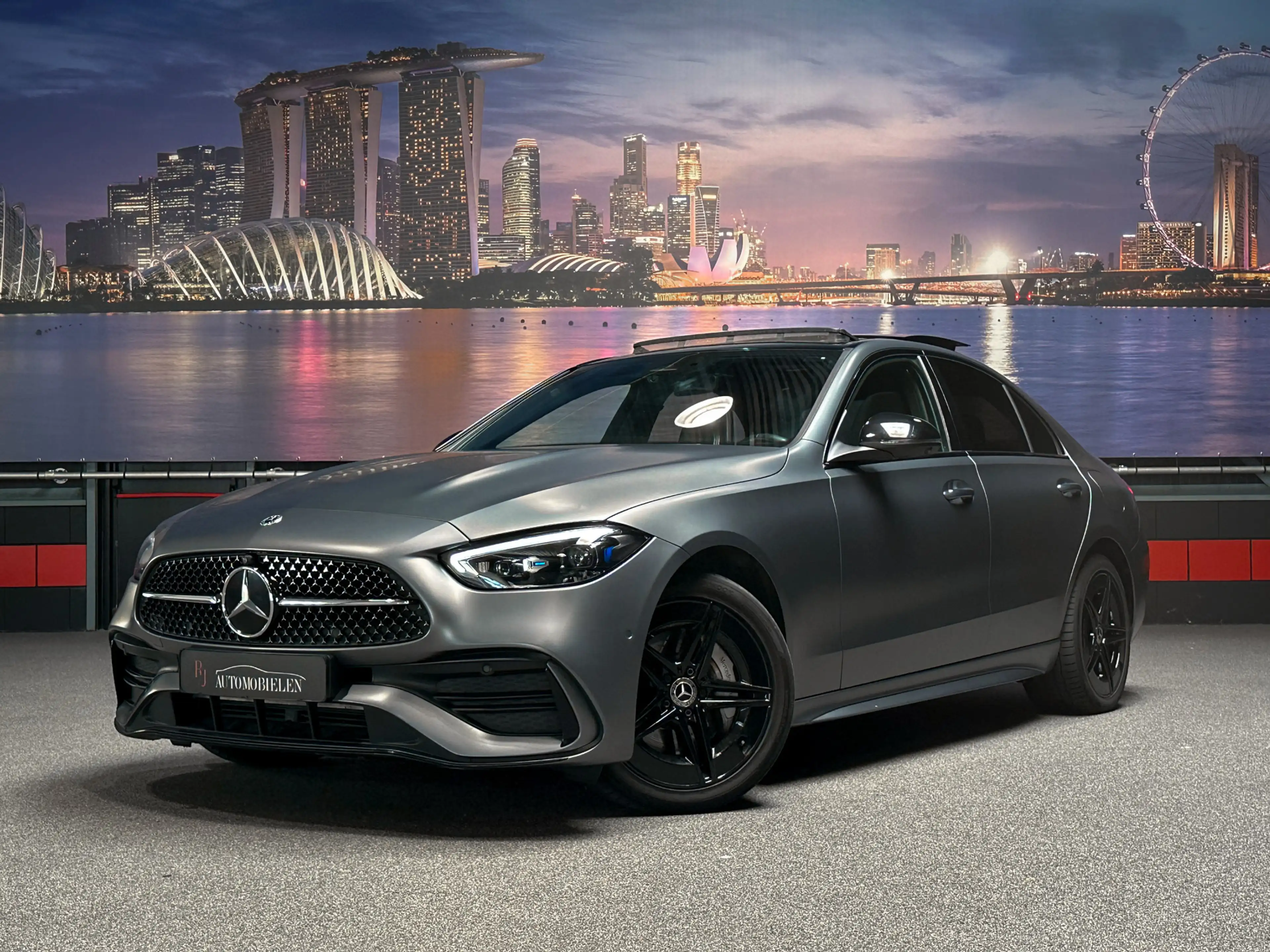 Mercedes-Benz C 300 C300 e AMG MatteGrijs|Memory|HeadUp|Sfeer|Panorama