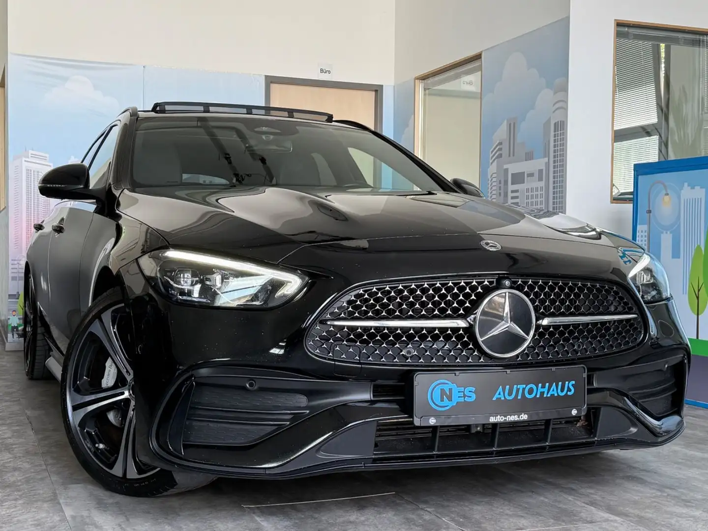 Mercedes-Benz C 220 dT*ACC*9G*3x AMG*PANO*360*MBUX*LEDER*19' Schwarz - 2