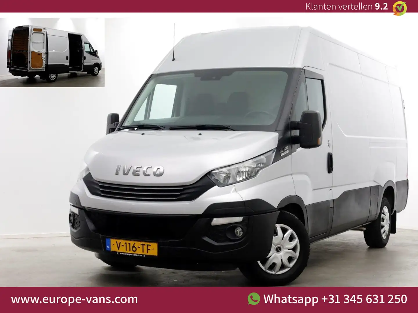 Iveco Daily 35S14 136pk E6 L2H2 HiMatic Automaat Airco Trekhaa Zilver - 1
