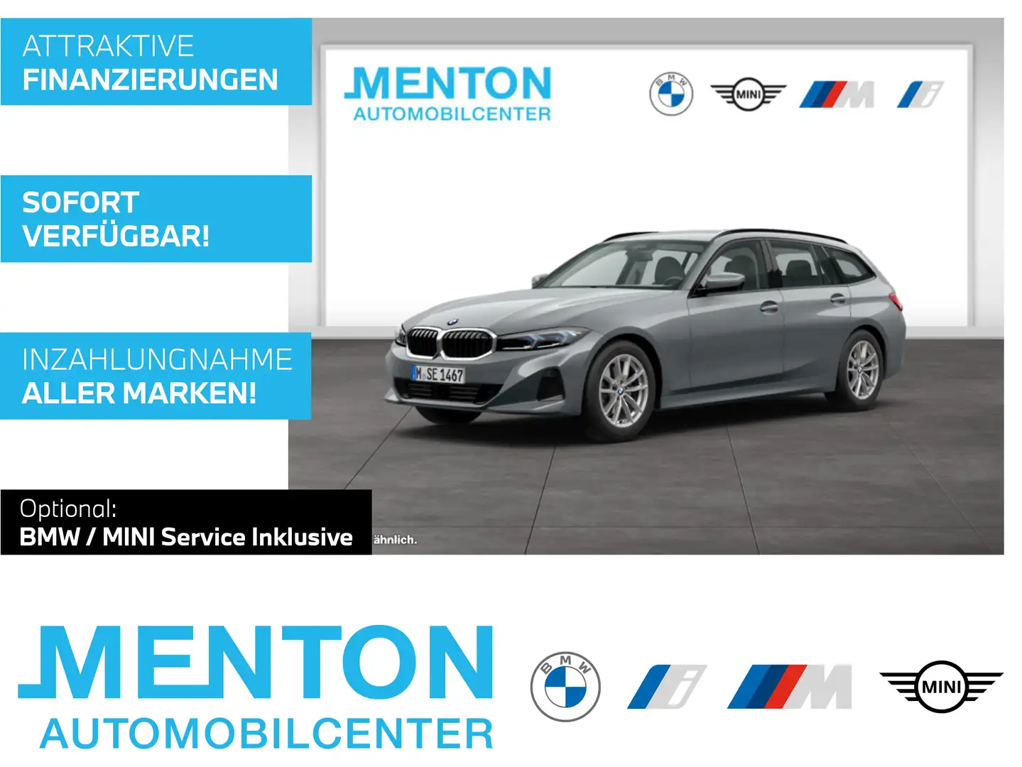 BMW 318 i HuD/ad.LED/LCProf/AHK/Sportsitze Gris - 1