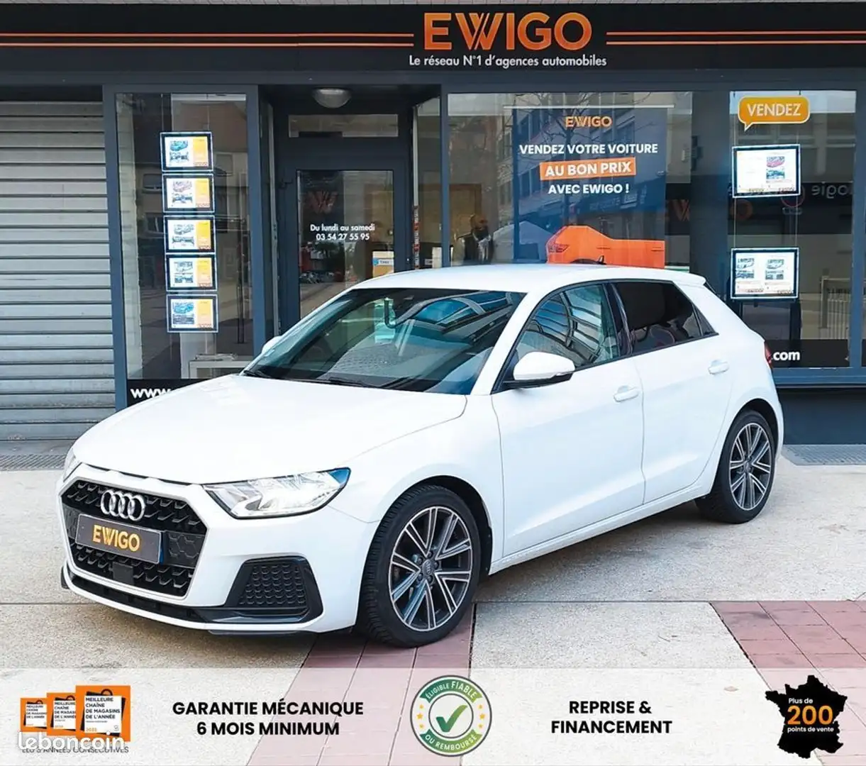 Audi A1 1.5 35 tfsi 150ch business line s-tronic bva carplay sieges chauffants Blanc - 1