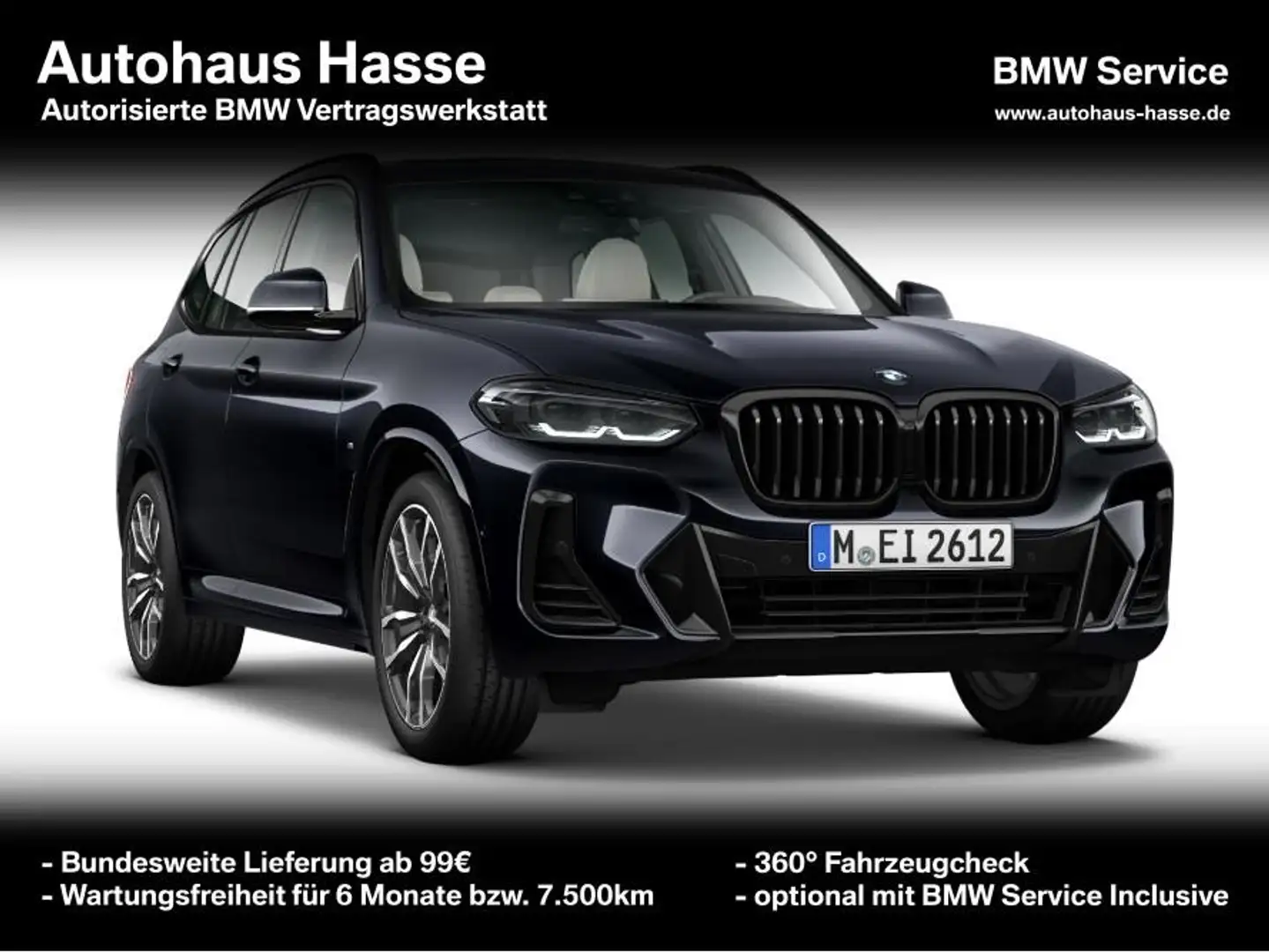 BMW X3 xDr 30d M-Sport +20Z PANO AHK elSITZ HUD DrAs Noir - 1