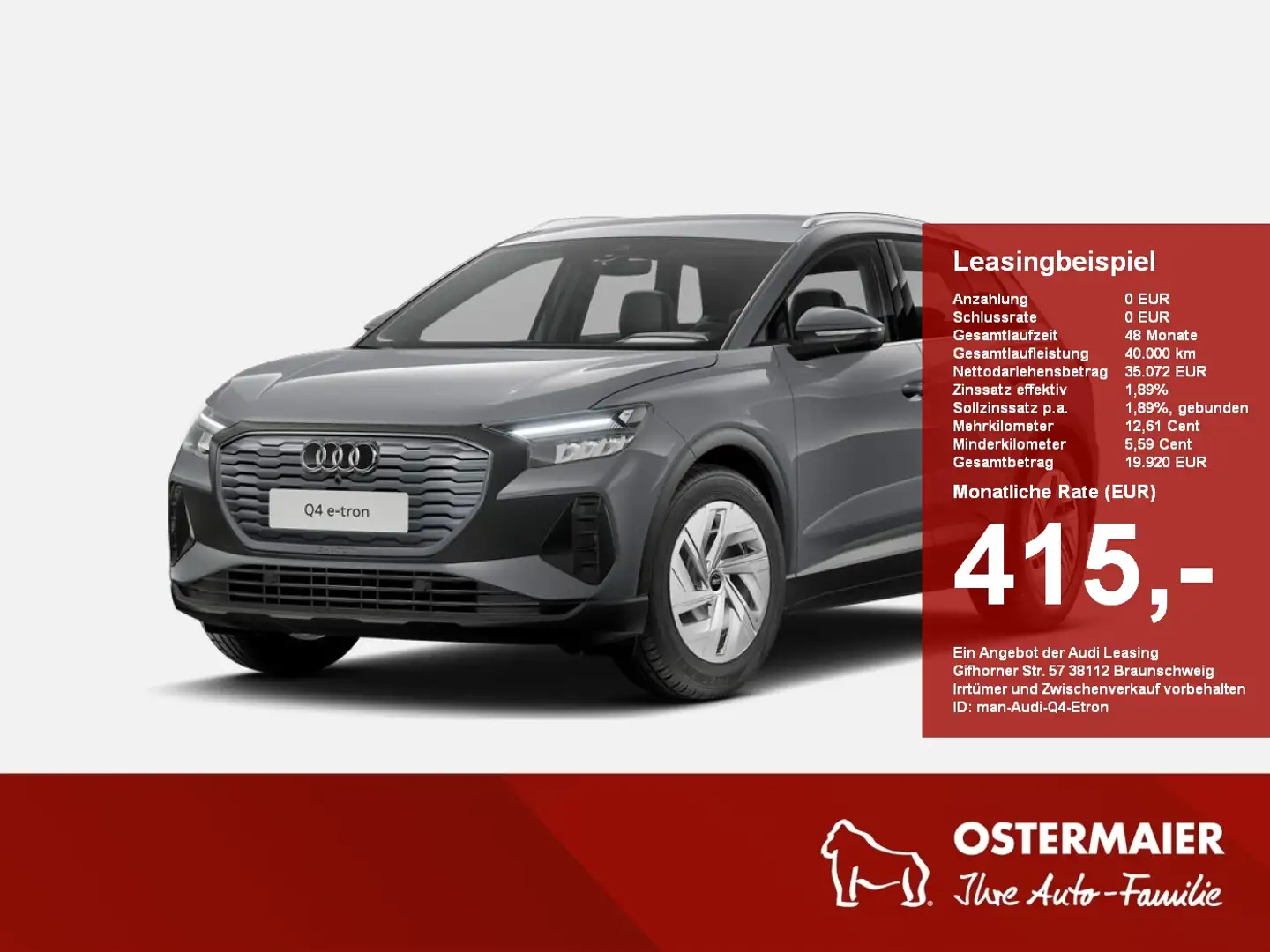 Audi Q4 e-tron Q4 40 e-tron 150 kW Grau - 1