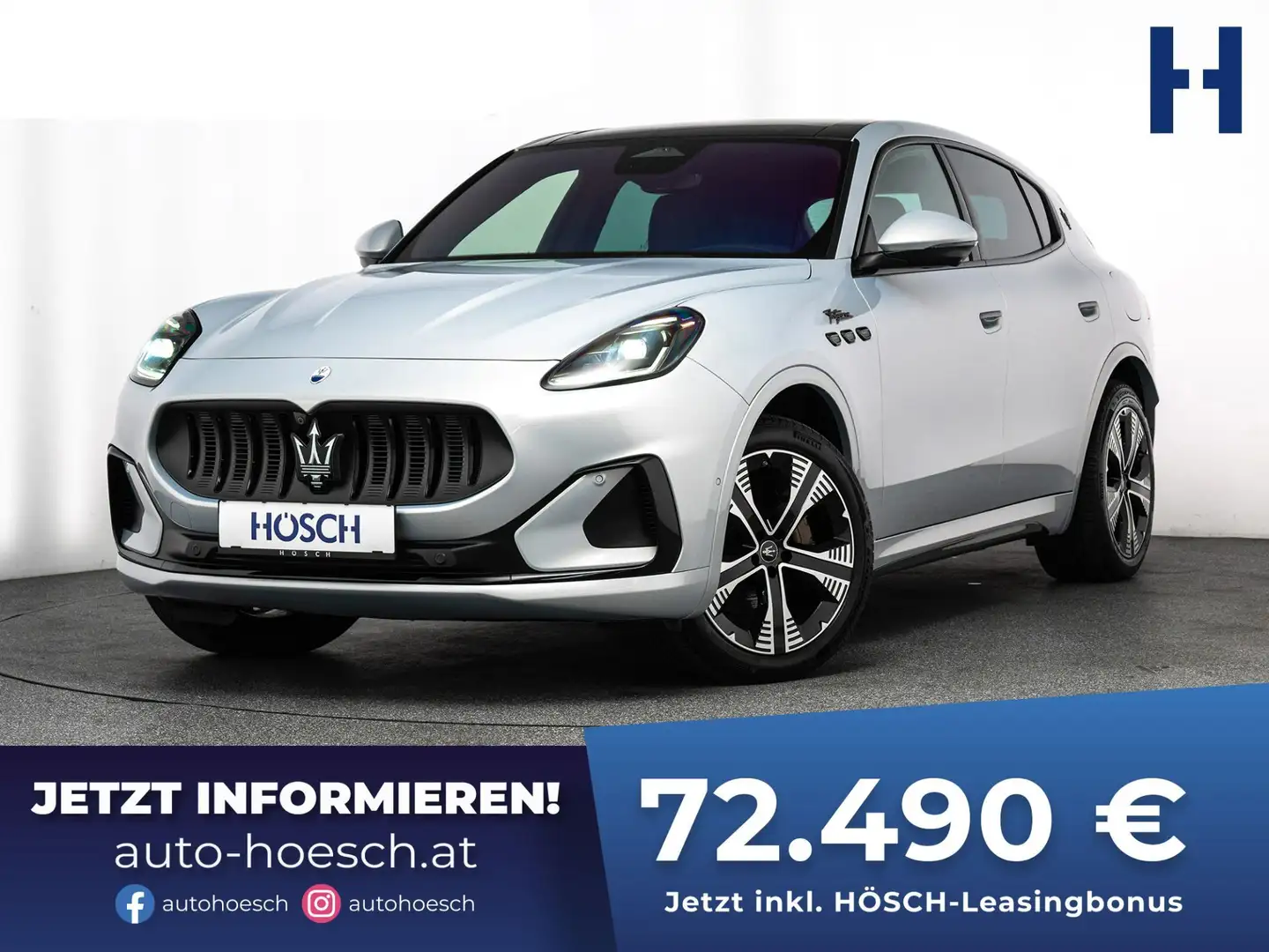 Maserati Grecale Folgore 105kWh 20" HEAD-UP MATRIX PANO 360° SONOS Silber - 1