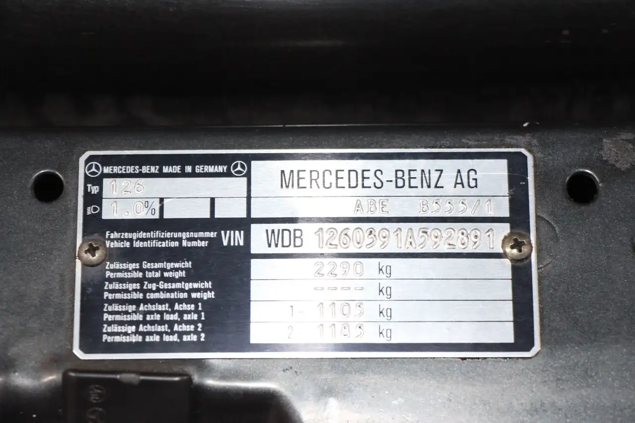 Mercedes-Benz S 560 W 126 560 SEL Deutsch, 3. Hand, foto 11