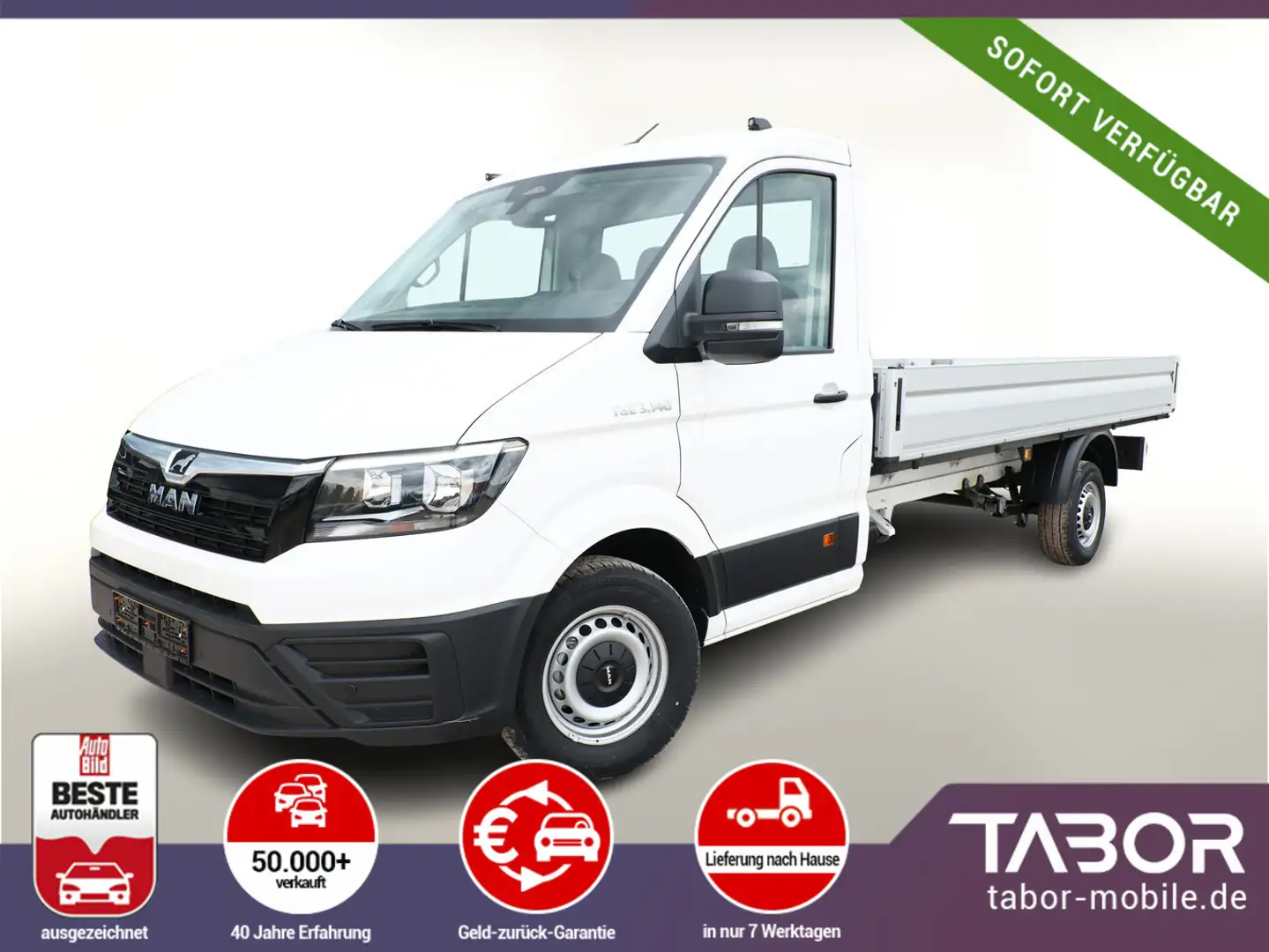 MAN TGE Pritsche 2.0 TDI 140 L2 Temp PDC FACELIFT Alb - 1