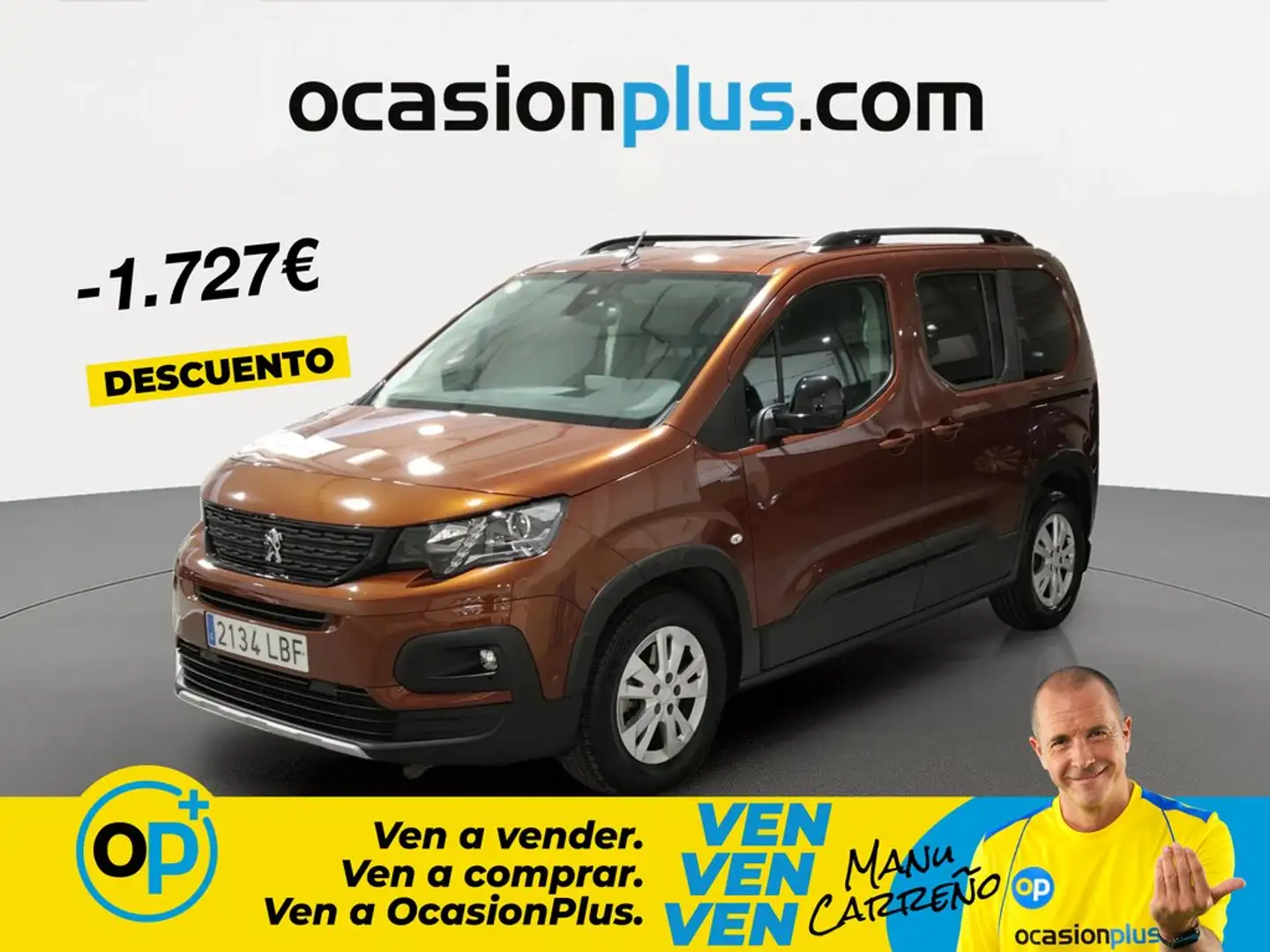 Peugeot Rifter 1.5BlueHDi S&S Standard GT Line EAT8 130 Marrón - 1