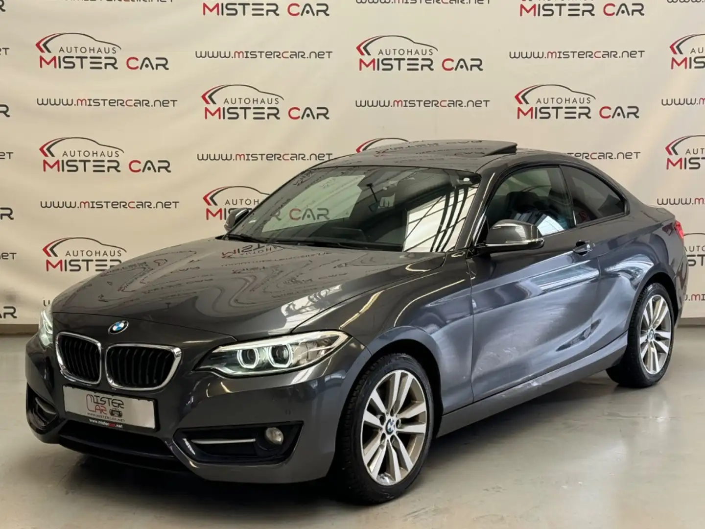 BMW 220 i Coupe SportLine GSHD/NAVI/XEN/KEY/L-HEIZUNG Gris - 1