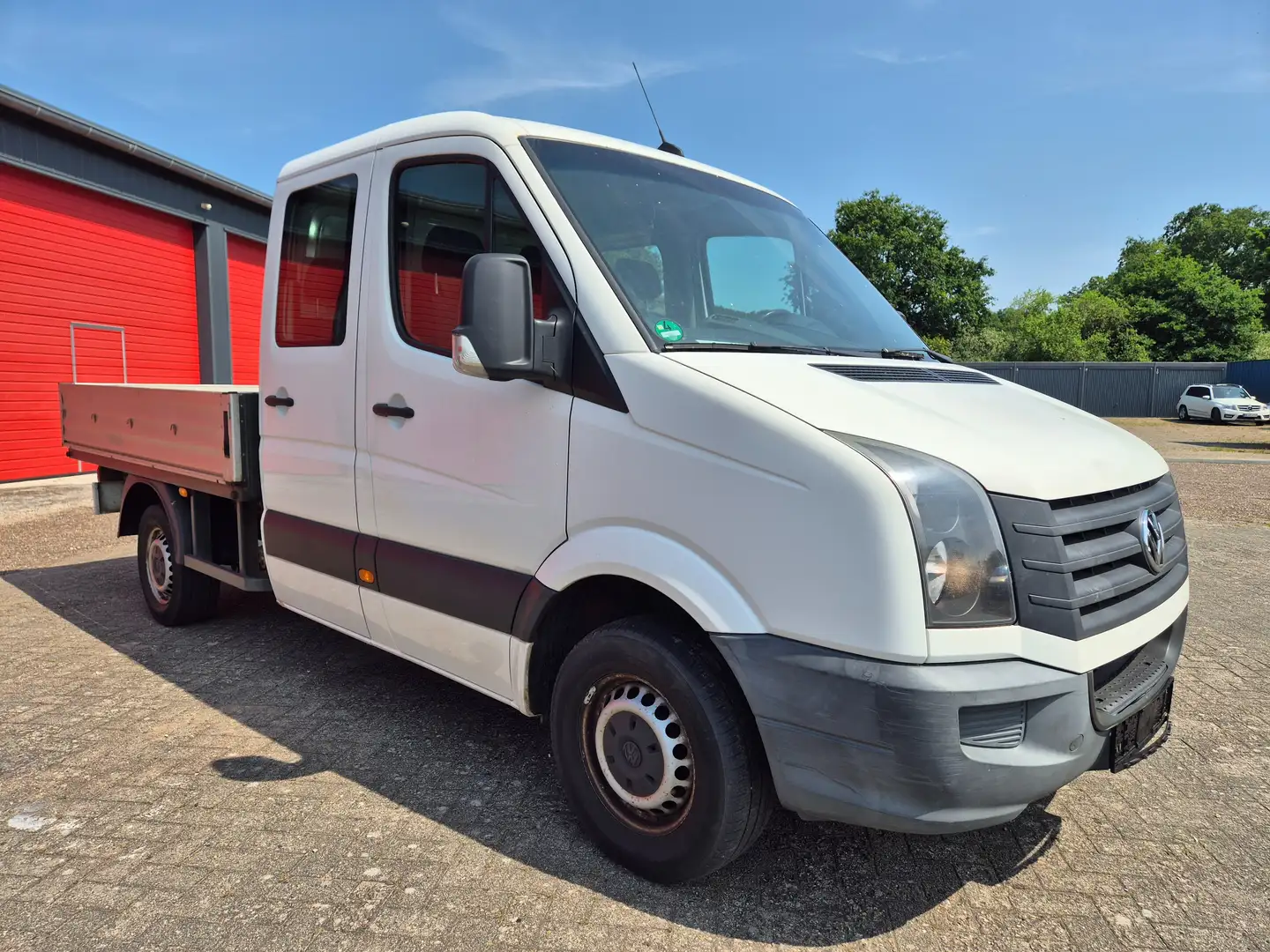 Volkswagen Crafter Pritsche 35 mittel L2 Doppelkabine 7 Sitzer HU neu Wit - 1
