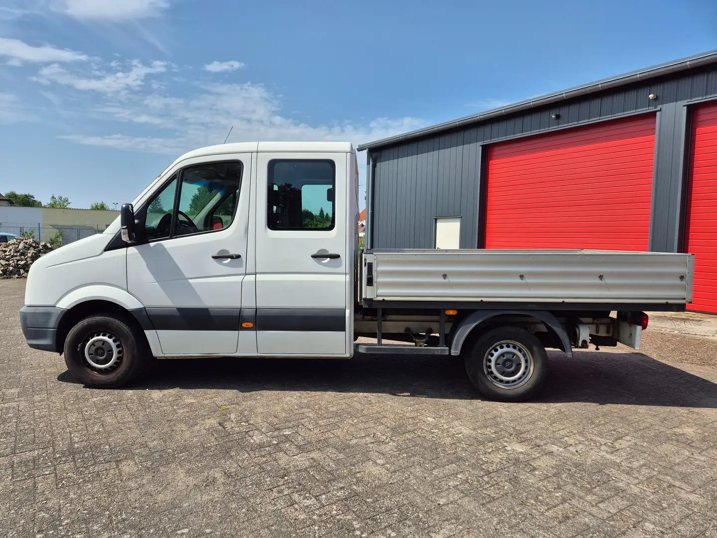Volkswagen Crafter Pritsche 35 mittel L2 Doppelkabine 7 Sitzer HU neu Weiß - 2