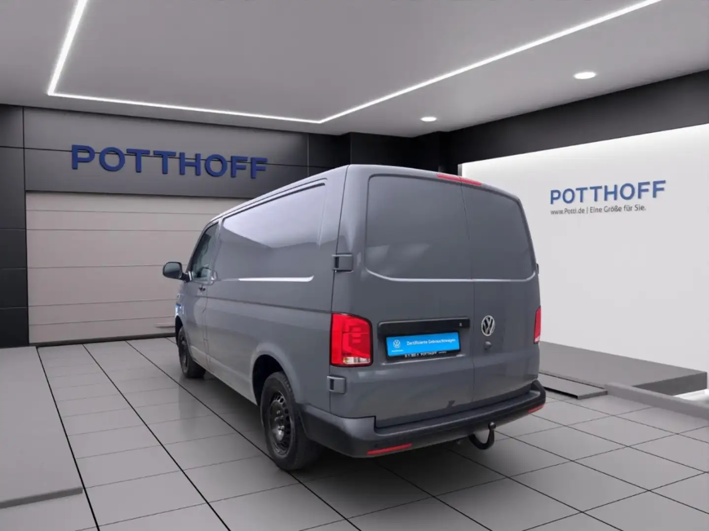 Volkswagen T6.1 Transporter Kasten 2.0 TDI ECO PROFI NAVI AHK KLIMA Gris - 2