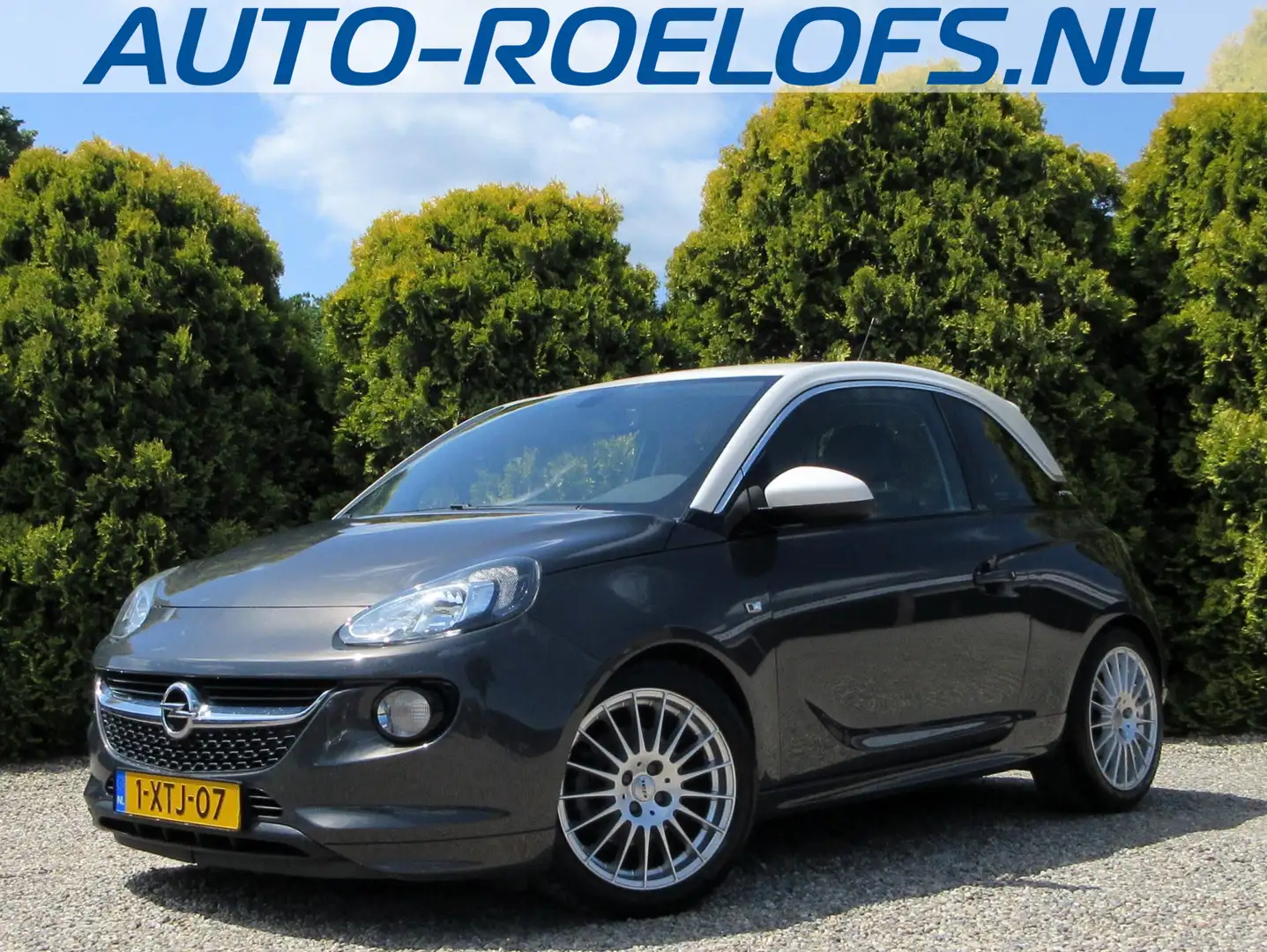 Opel Adam 1.0 Turbo Slam *ECC*Half leder*White Pack* Gris - 1