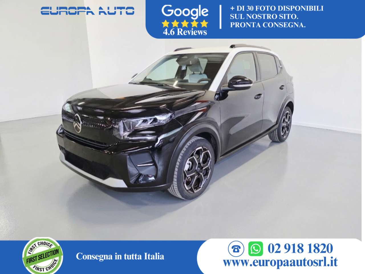 Citroen C3 1.2 Puretech turbo MAX 100cv S&S *BICOLORE/NAVI/SENSORI E RETROCAMERA/VETRO PRIVACY*