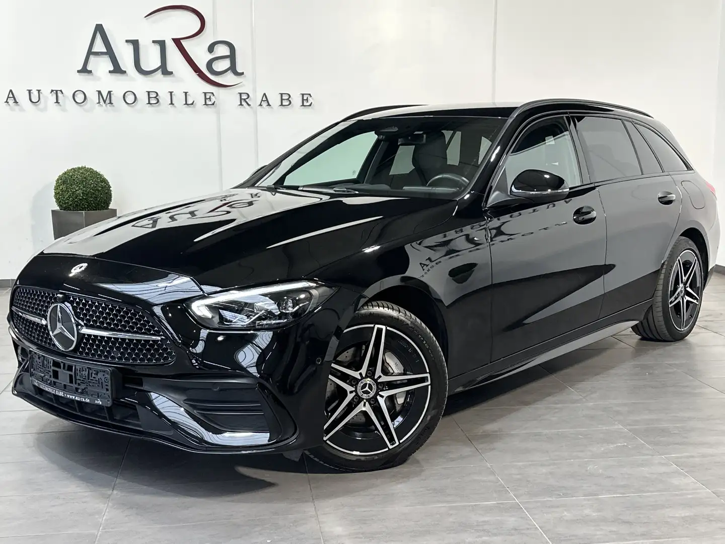 Mercedes-Benz C 300 T AMG-Line NAV+LED+KAM+AHK+VCOCK+CARPLAY Schwarz - 1