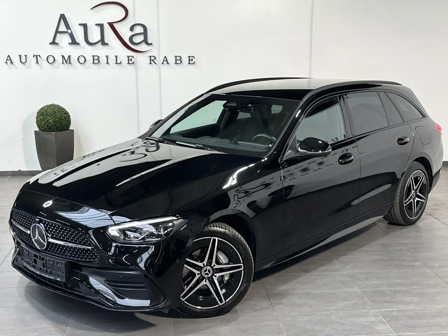 Mercedes-Benz C 300 T AMG-Line NAV+LED+KAM+AHK+VCOCK+CARPLAY Schwarz - 2