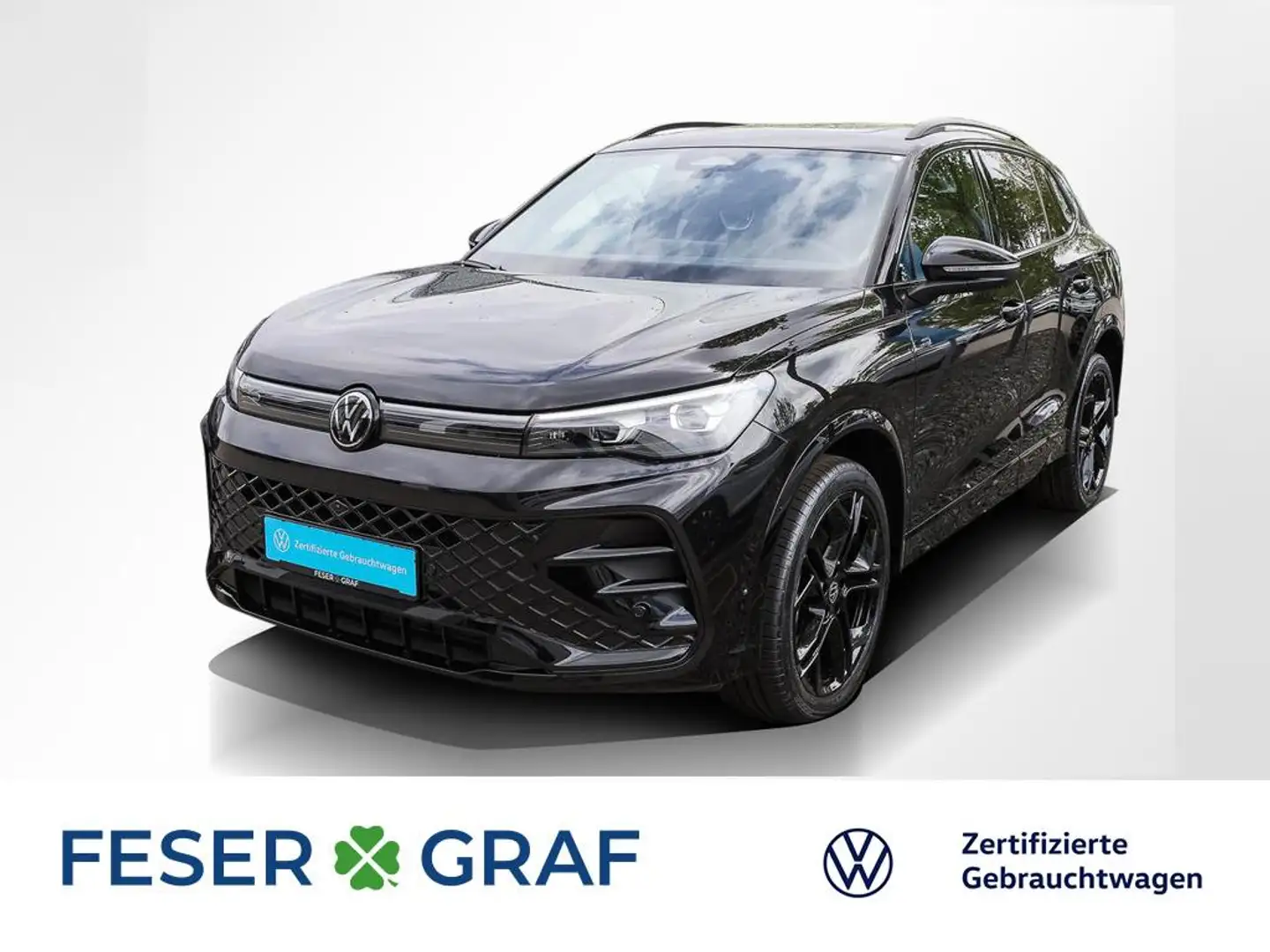 Volkswagen Tiguan 2.0 TDI 4M R-Line AHK Matrix Navi Pano Schwarz - 1