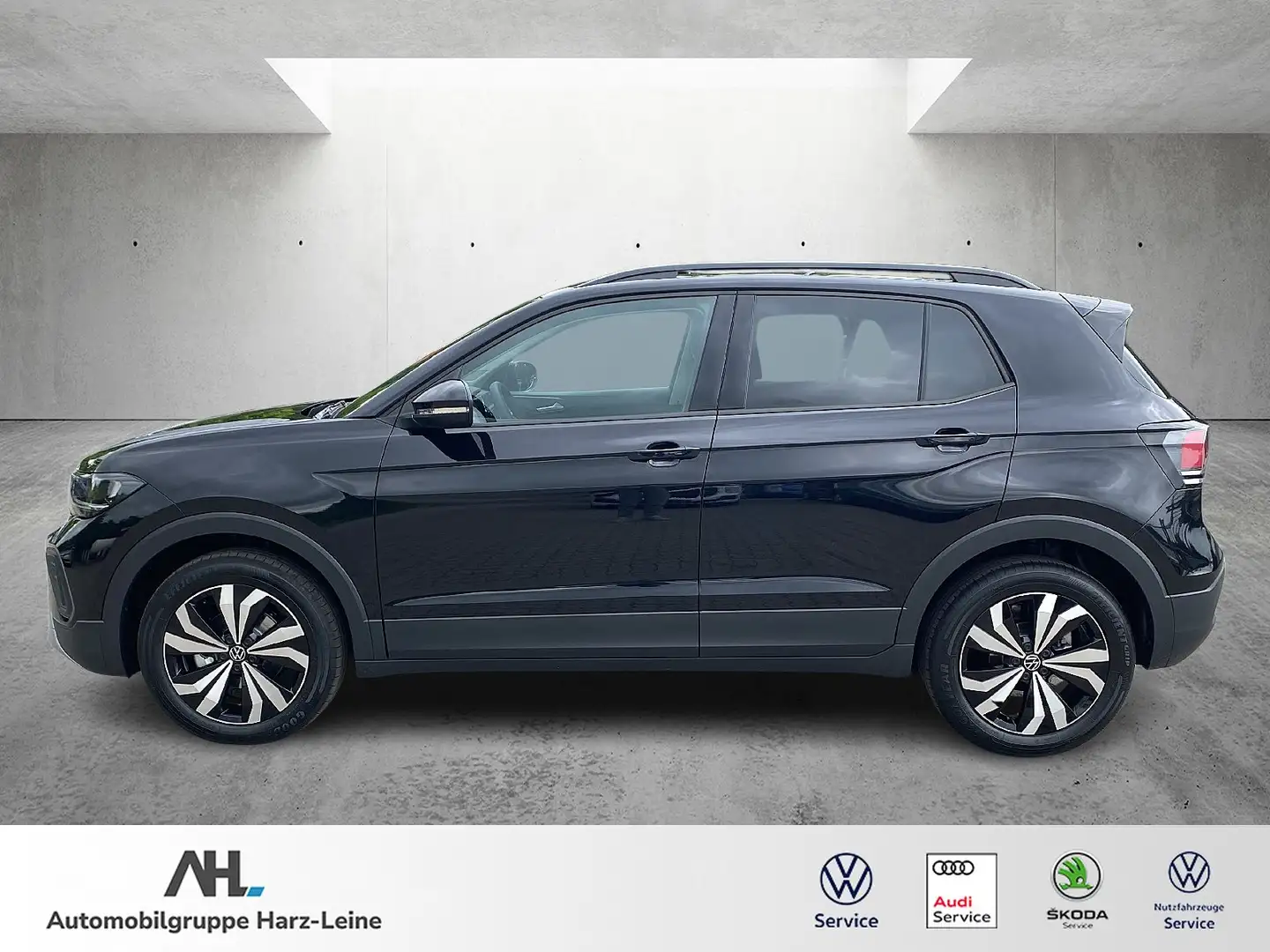 Volkswagen T-Cross 1.0 TSI "Life" DSG/RFK/LED/PDC/ACC/AppConnect Schwarz - 2