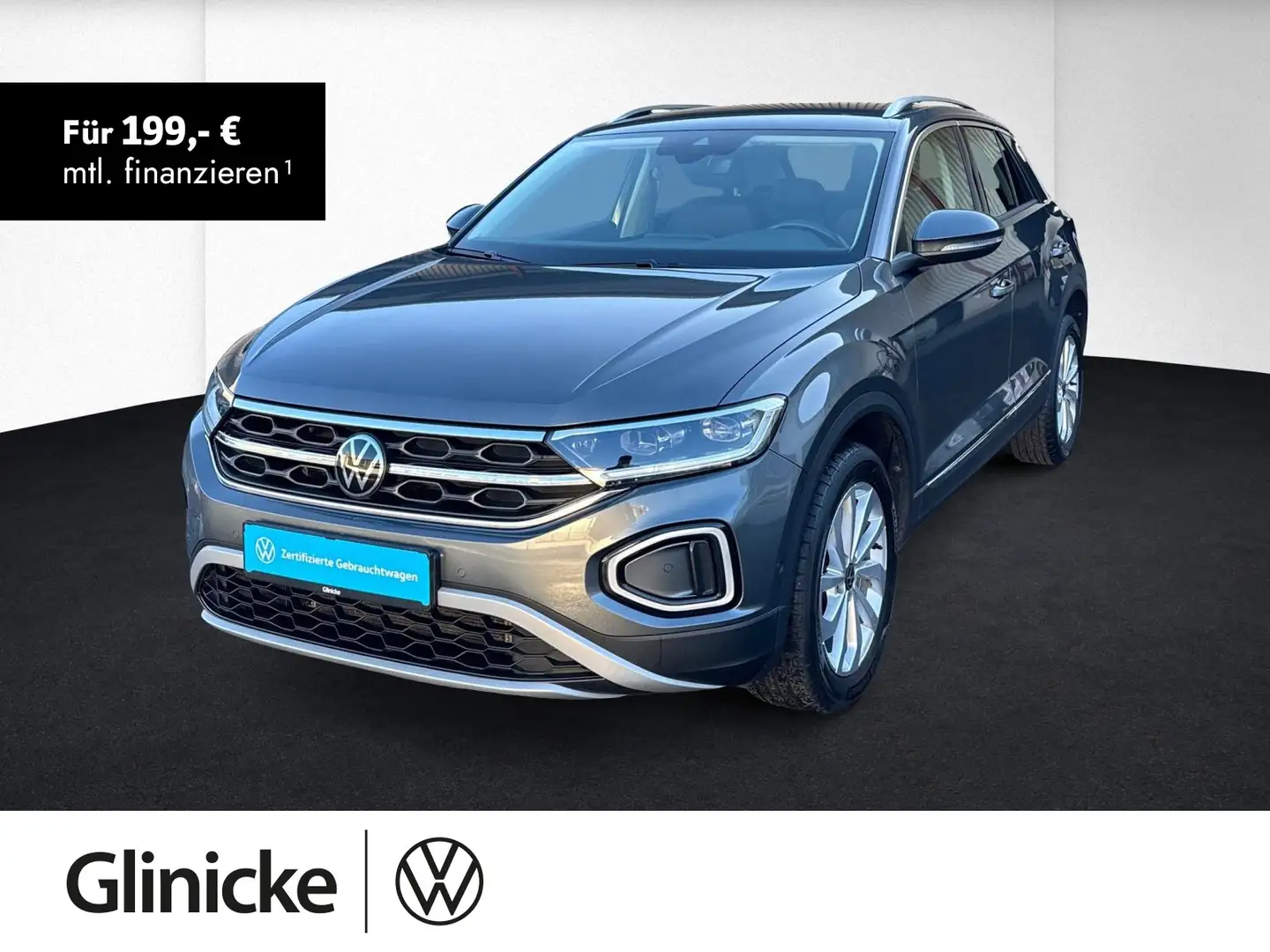 Volkswagen T-Roc Style 1.5 TSI Sitzheizung+ACC+Klimaautomat Gris - 1
