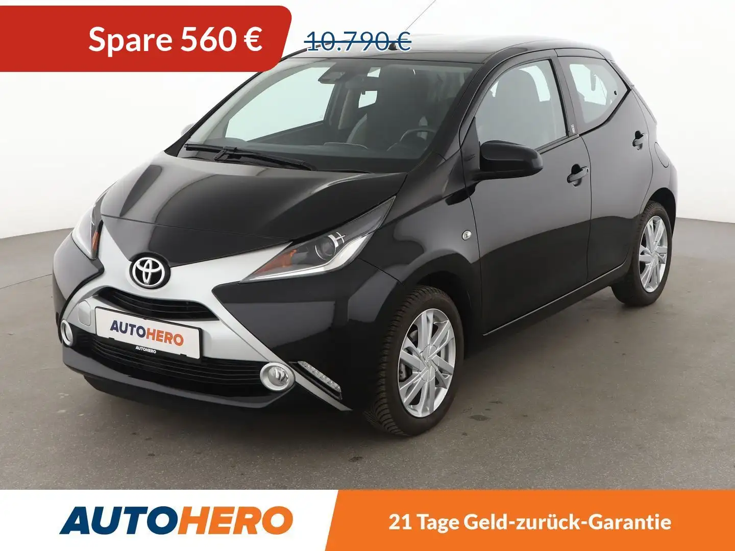 Toyota Aygo 1.0 X-Play Team D *LIMITER*ALU*SPUR*KLIMA* Schwarz - 1