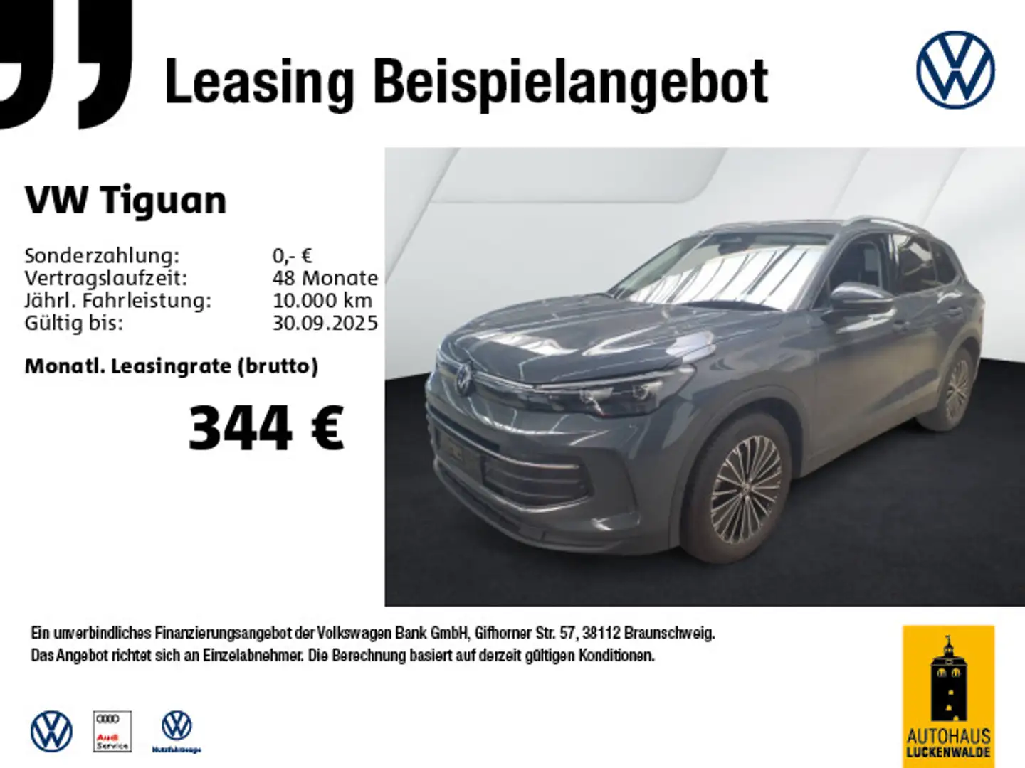 Volkswagen Tiguan 1.5 eTSI Life DSG *AHK*LED+*ACC*NAV*SHZ* Grau - 1