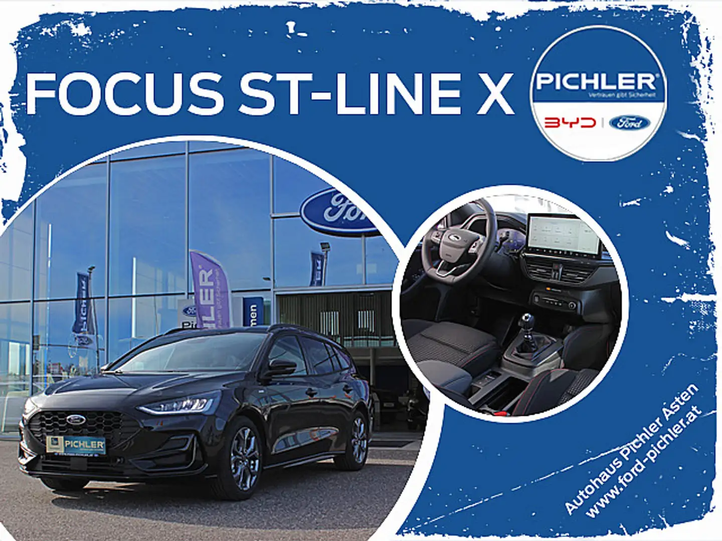 Ford Focus ST-Line X  Turnier 1,0 EcoB. 125PS 1,99% LEASIN... Noir - 1