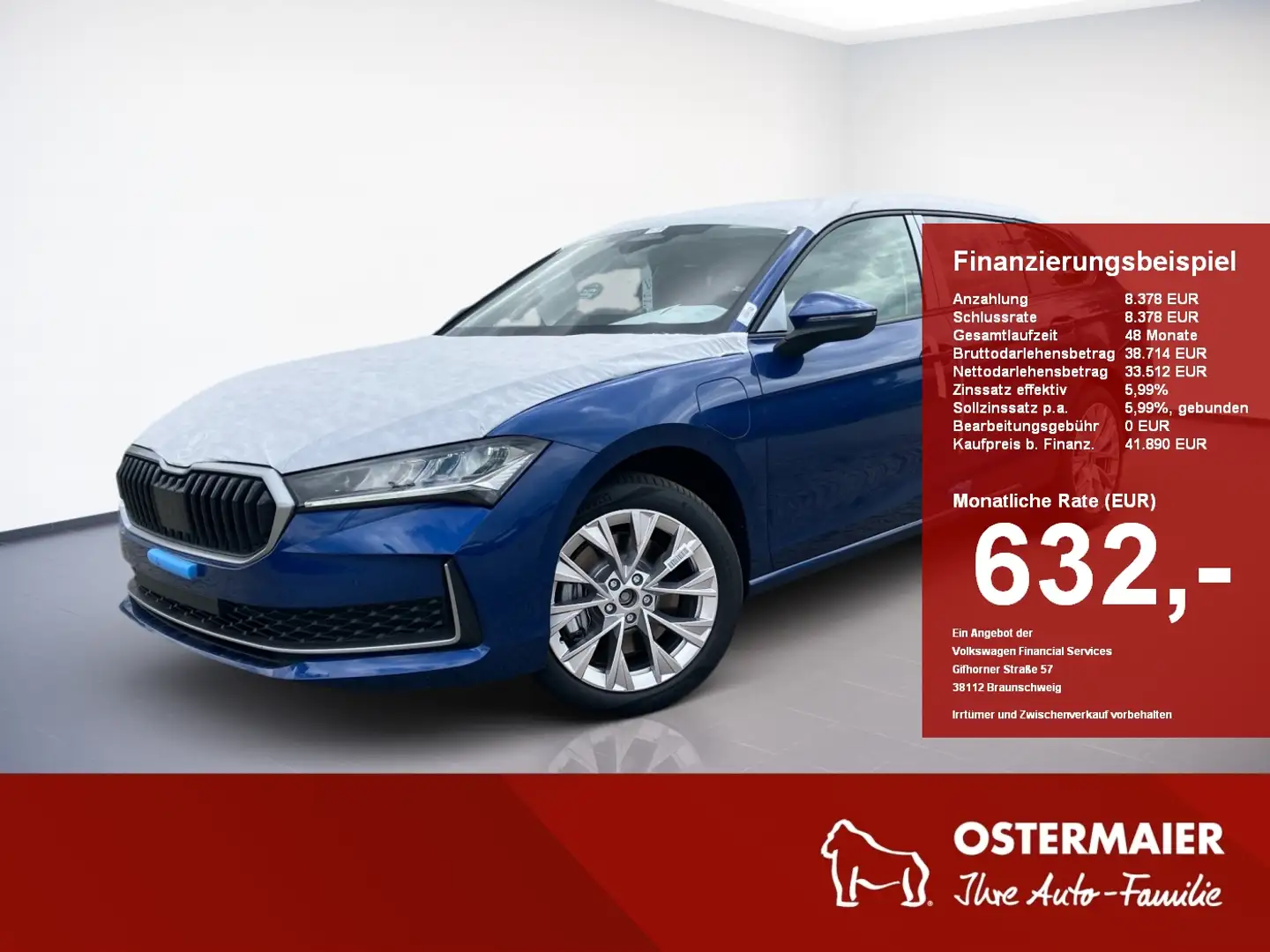 Skoda Superb Selection iV 1.5TSI ASSIST.MASSAGE.KAM.AHK.LED.NAV Blau - 1
