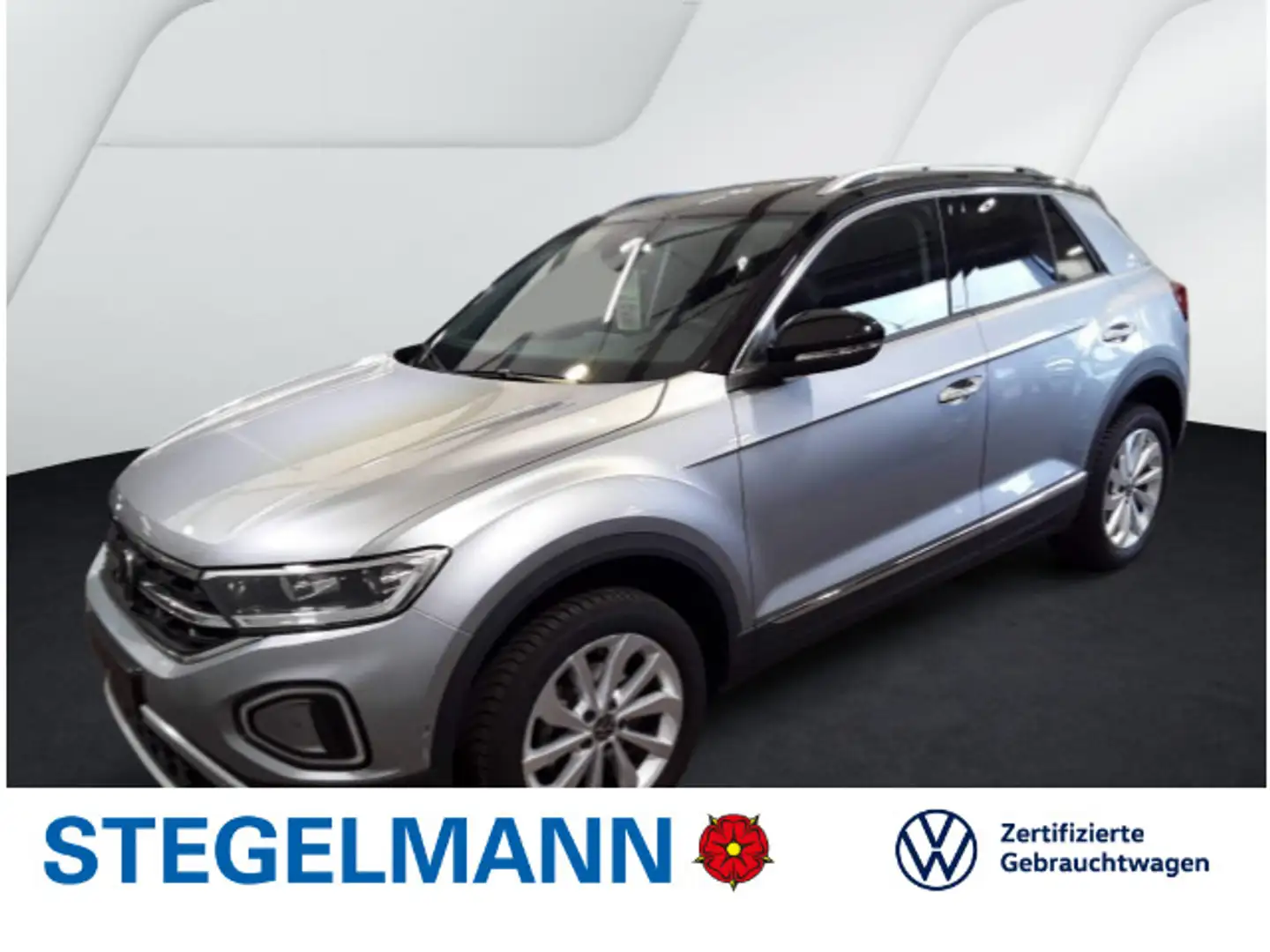 Volkswagen T-Roc 1.5 TSI DSG Facelift Style *LED*AHK*Navi* Silber - 1