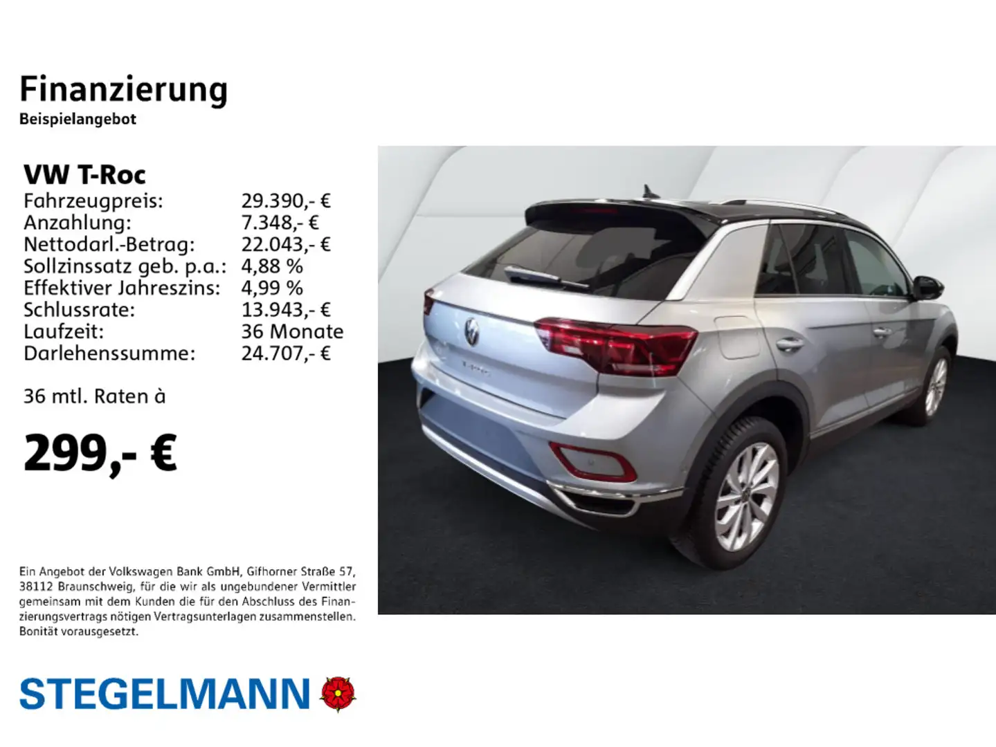 Volkswagen T-Roc 1.5 TSI DSG Facelift Style *LED*AHK*Navi* Silber - 2