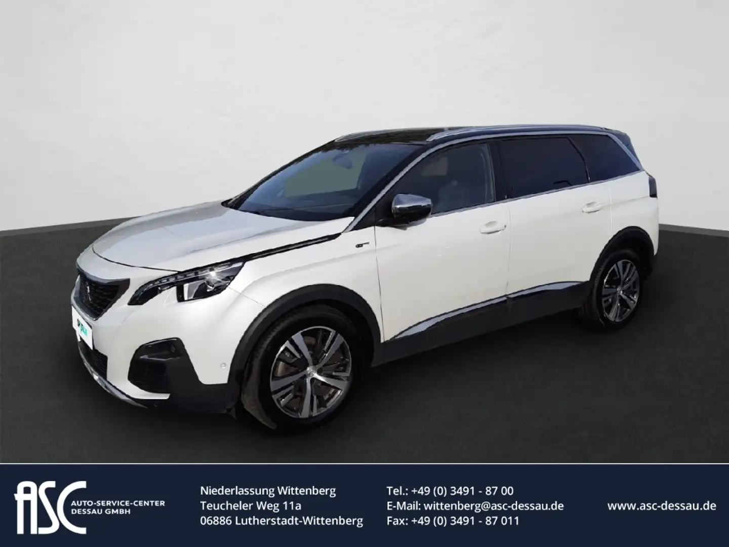 Peugeot 5008 2.0 BlueHDi 180 FAP GT BHDI180 EAT6 7-Sitzer,Navi, Blanco - 1