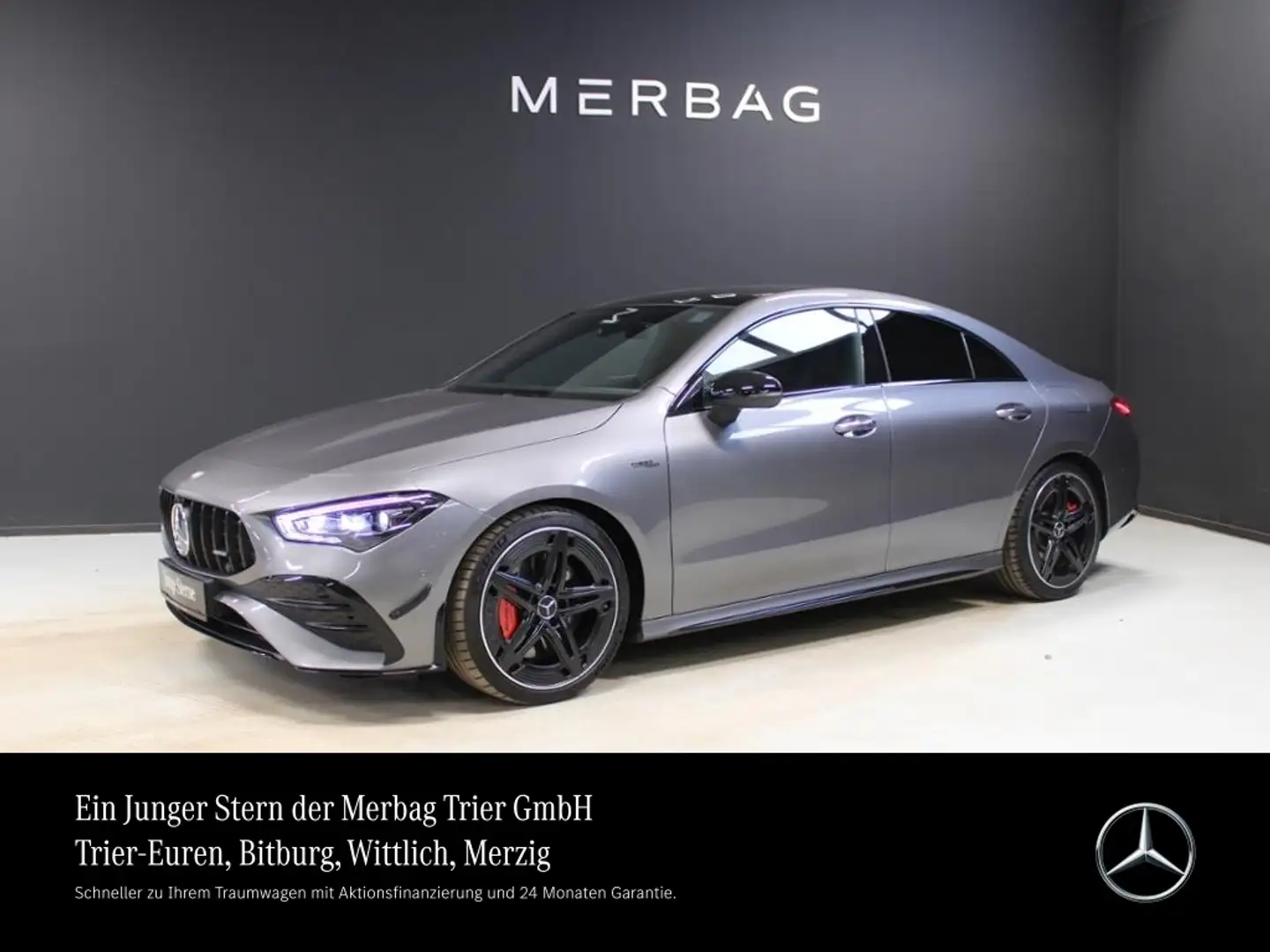 Mercedes-Benz CLA 35 AMG AMG CLA 35 4M CP *AERO Night Pano Multibeam 19" Gris - 1