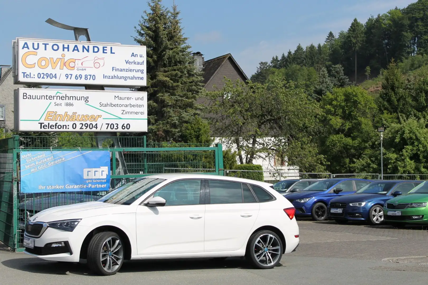 Skoda Scala 1.0 TGI G-TEC DRIVE 125 LED KLIMA PDC ALU Weiß - 1