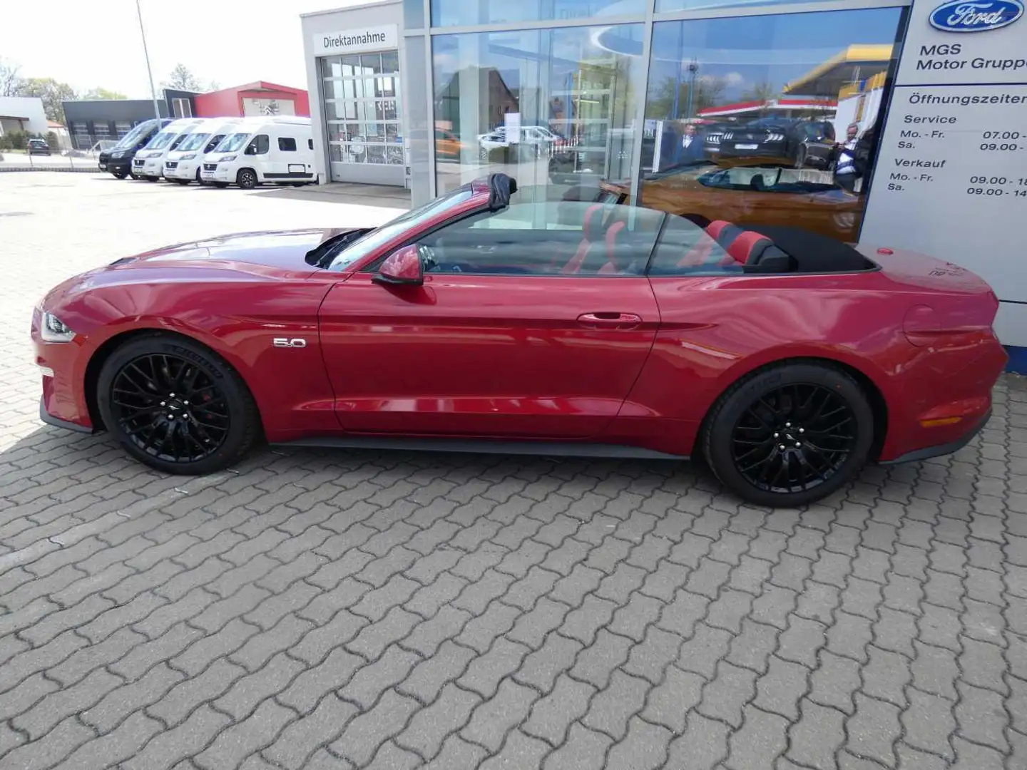 Ford Mustang Cabrio 5.0  V8 Aut. GT #5 Jahre Garantie Rouge - 2