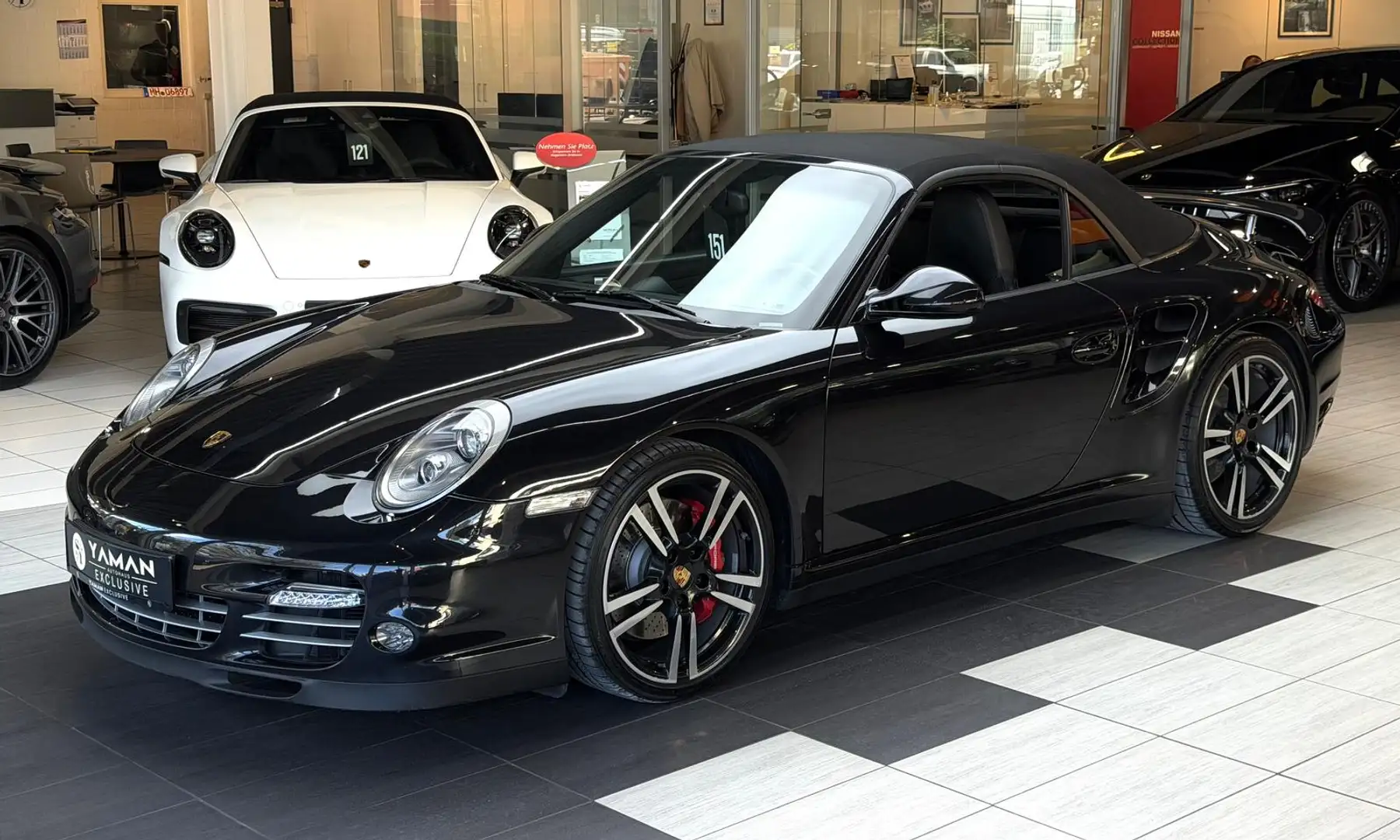Porsche 911 Turbo Cabrio Sport-Chrono*Carbon**U-Frei* Schwarz - 2